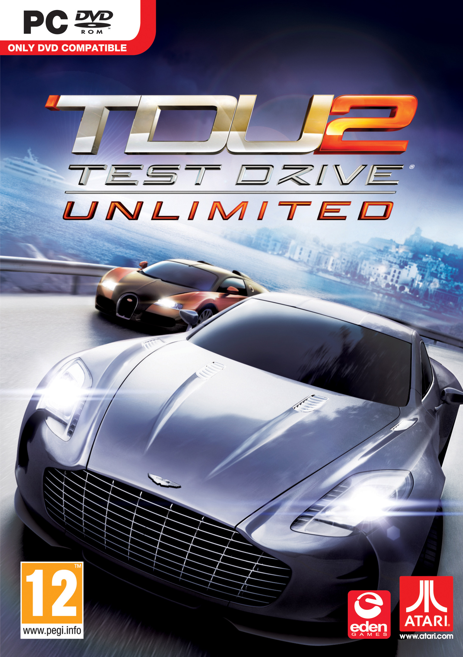 Test Drive Unlimited 2 - pedn DVD obal