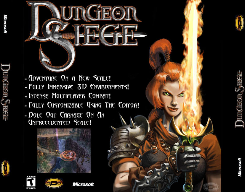 Dungeon Siege - zadn CD obal 2