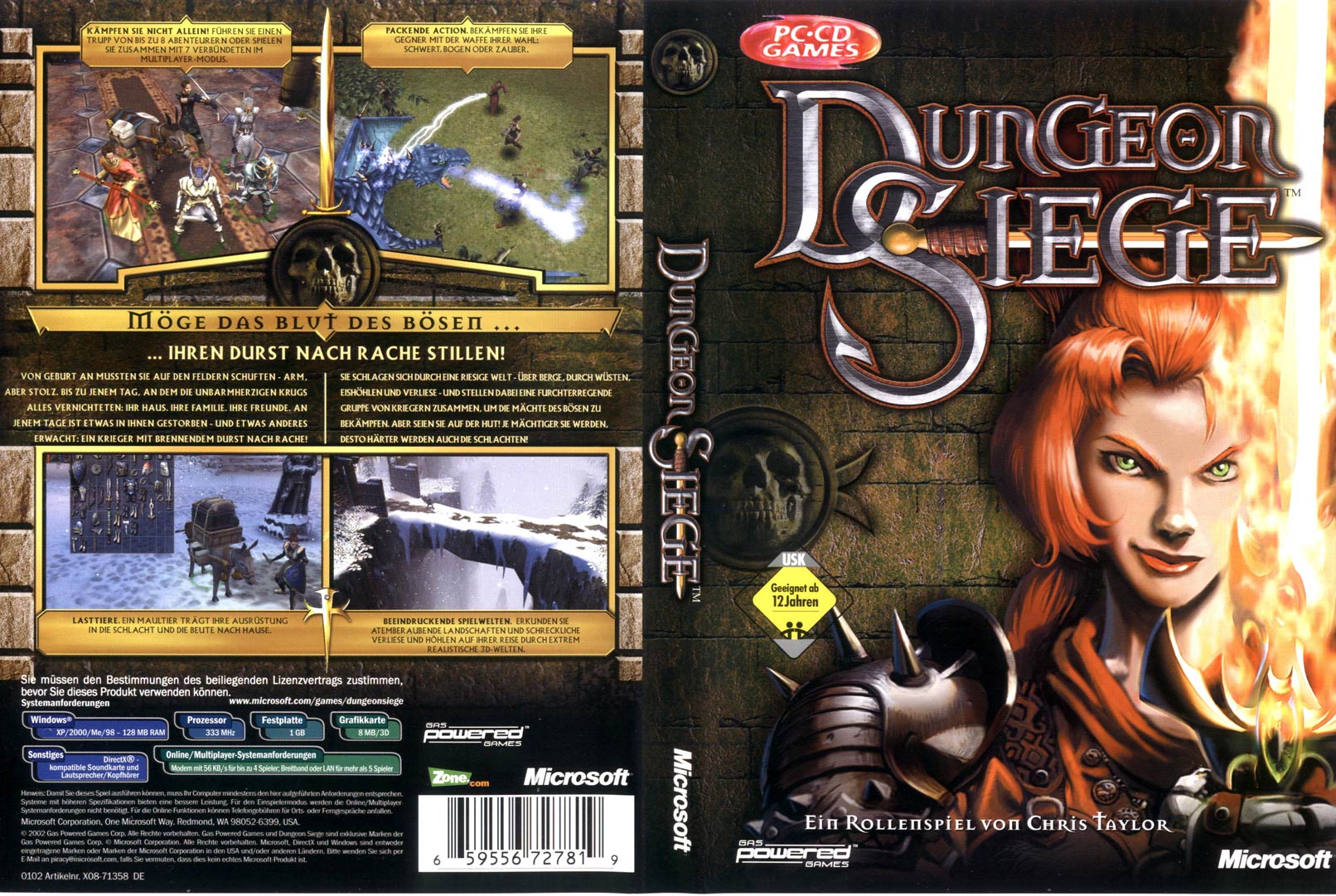 Dungeon Siege - DVD obal