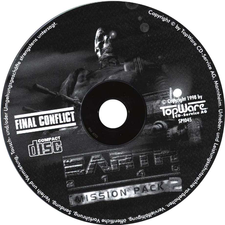 Earth 2140: Mission Pack 2 - Final Conflict - CD obal
