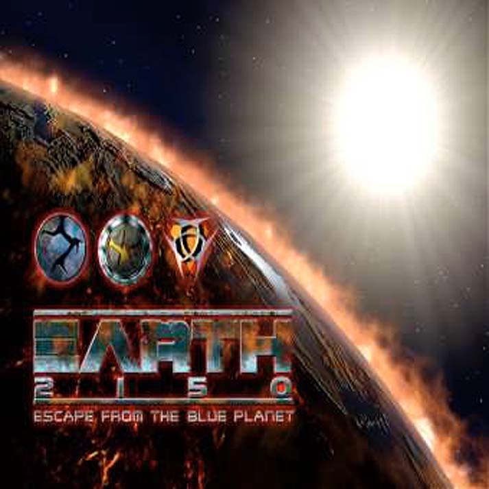 Earth 2150: Escape from the Blue Planet - pedn CD obal
