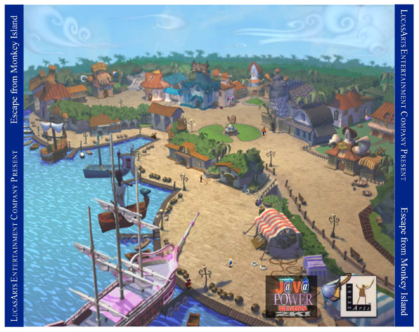 Monkey Island 4: Escape from Monkey Island - zadn CD obal