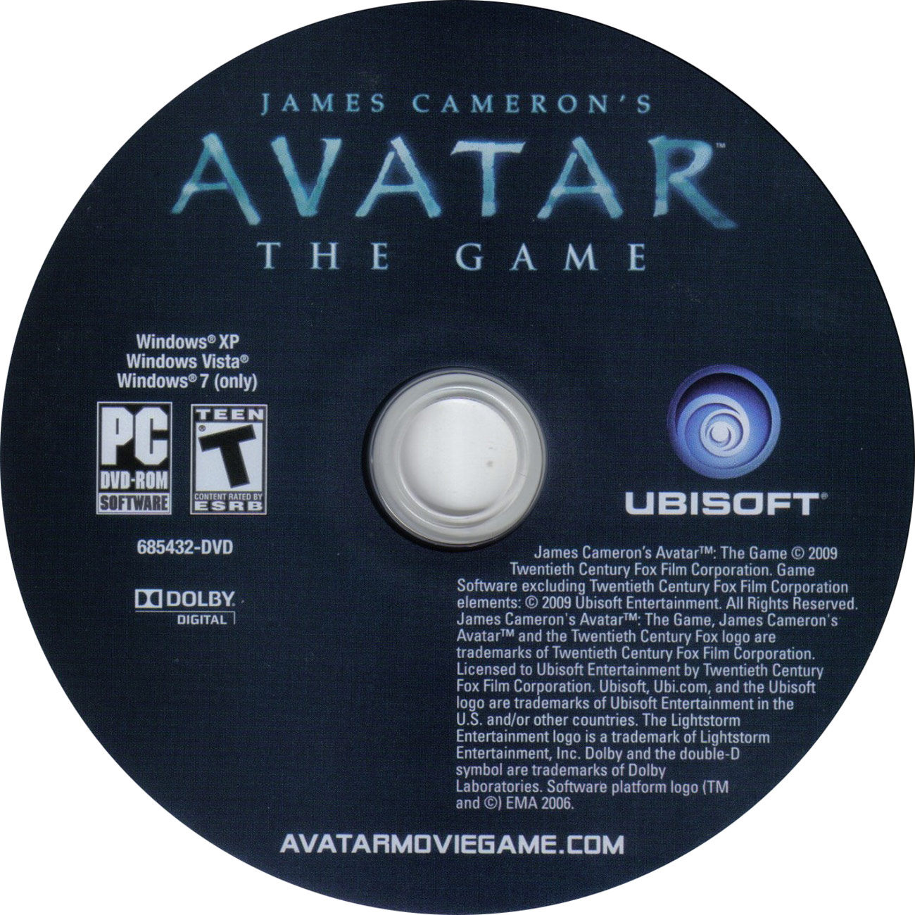 Avatar: The Game - CD obal