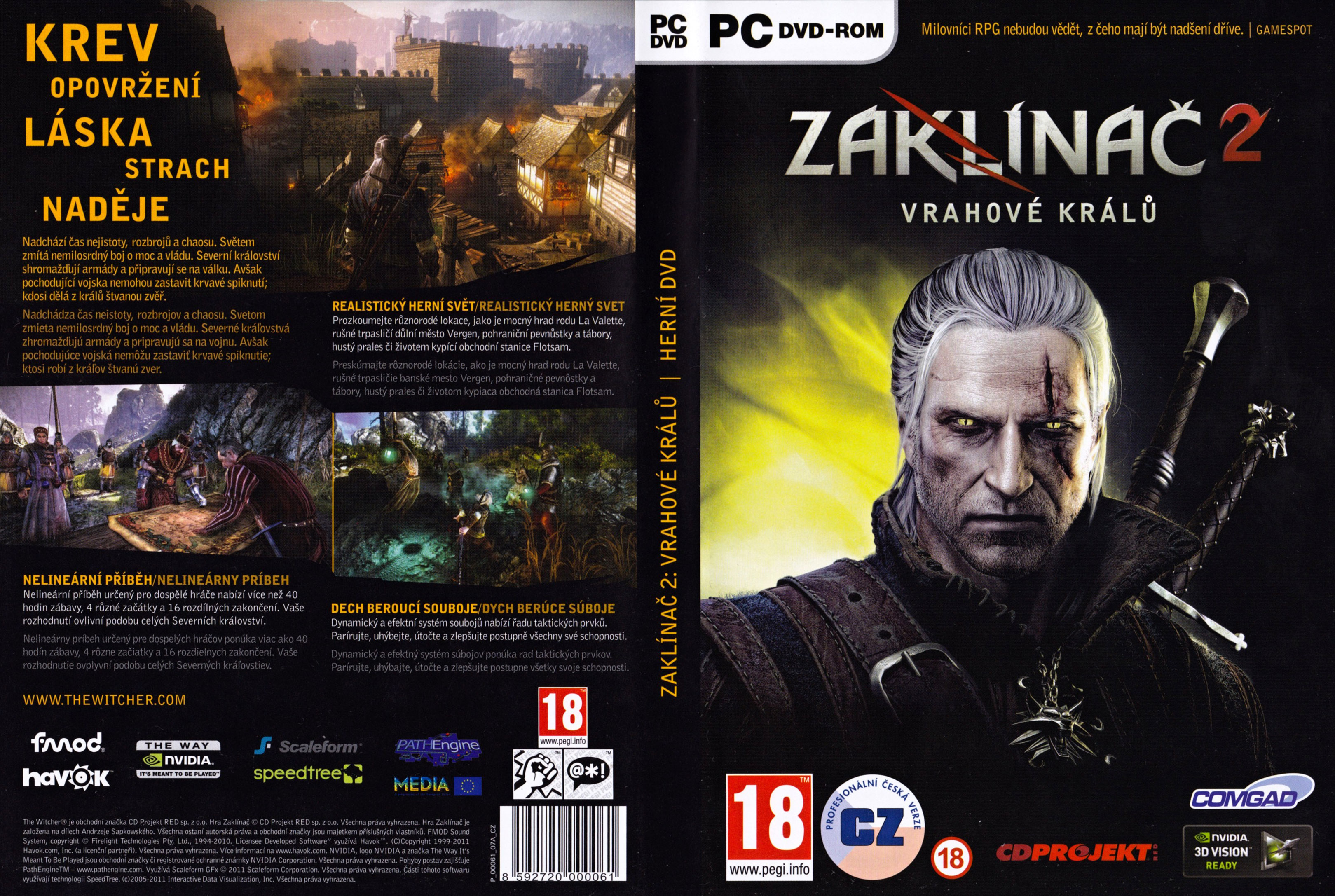 The Witcher 2: Assassins of Kings - DVD obal 3
