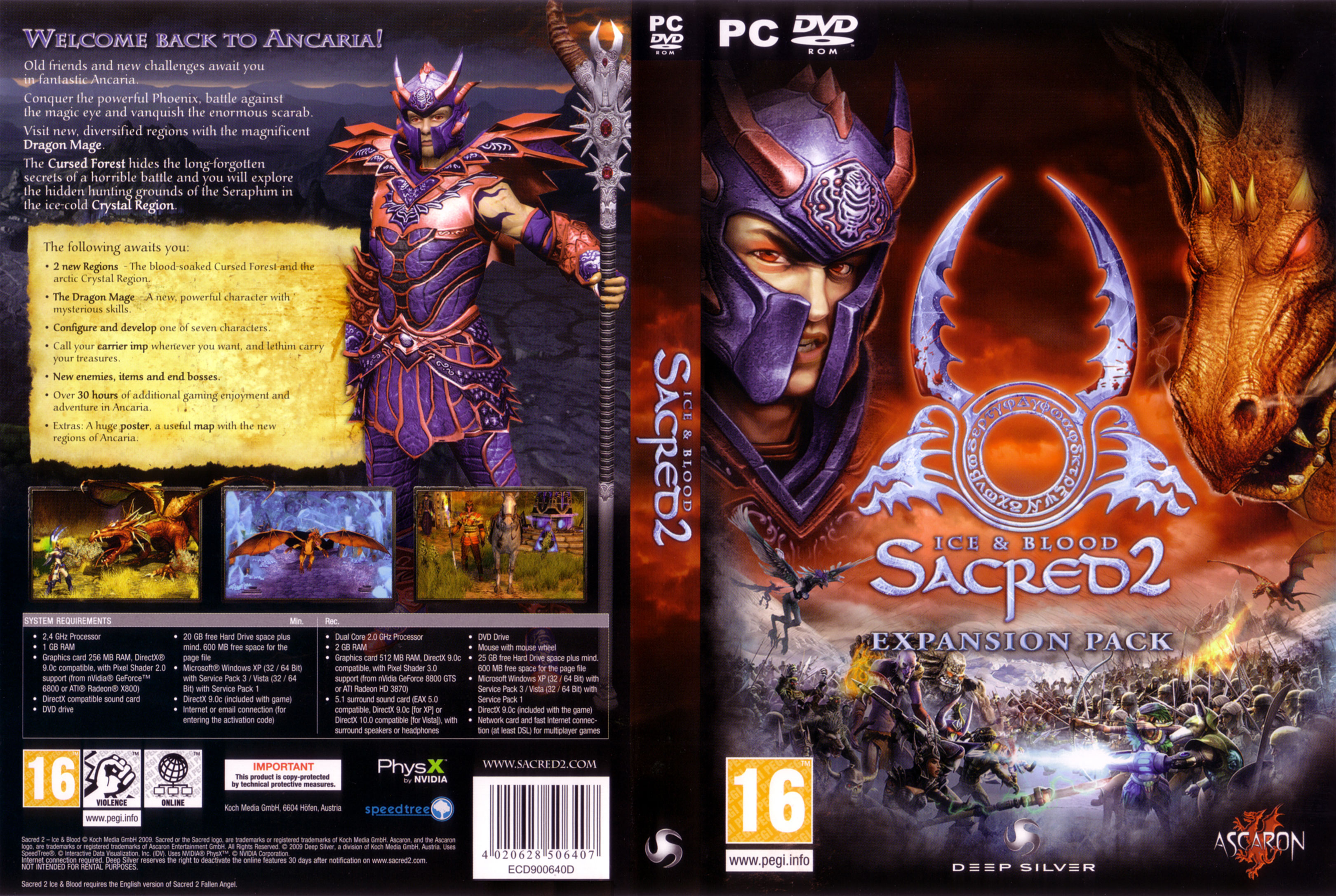 Sacred 2: Ice & Blood - DVD obal