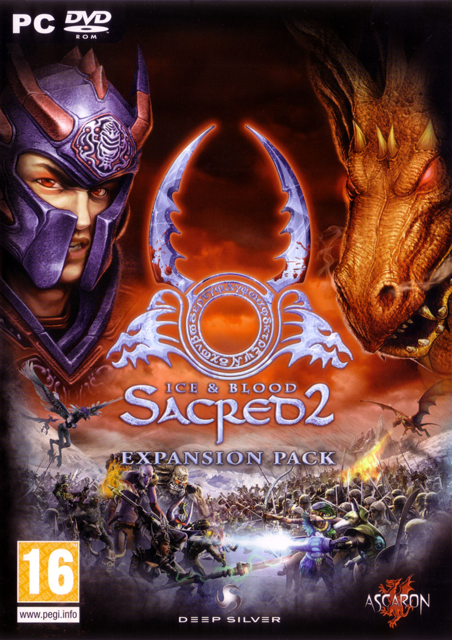 Sacred 2: Ice & Blood - pedn DVD obal
