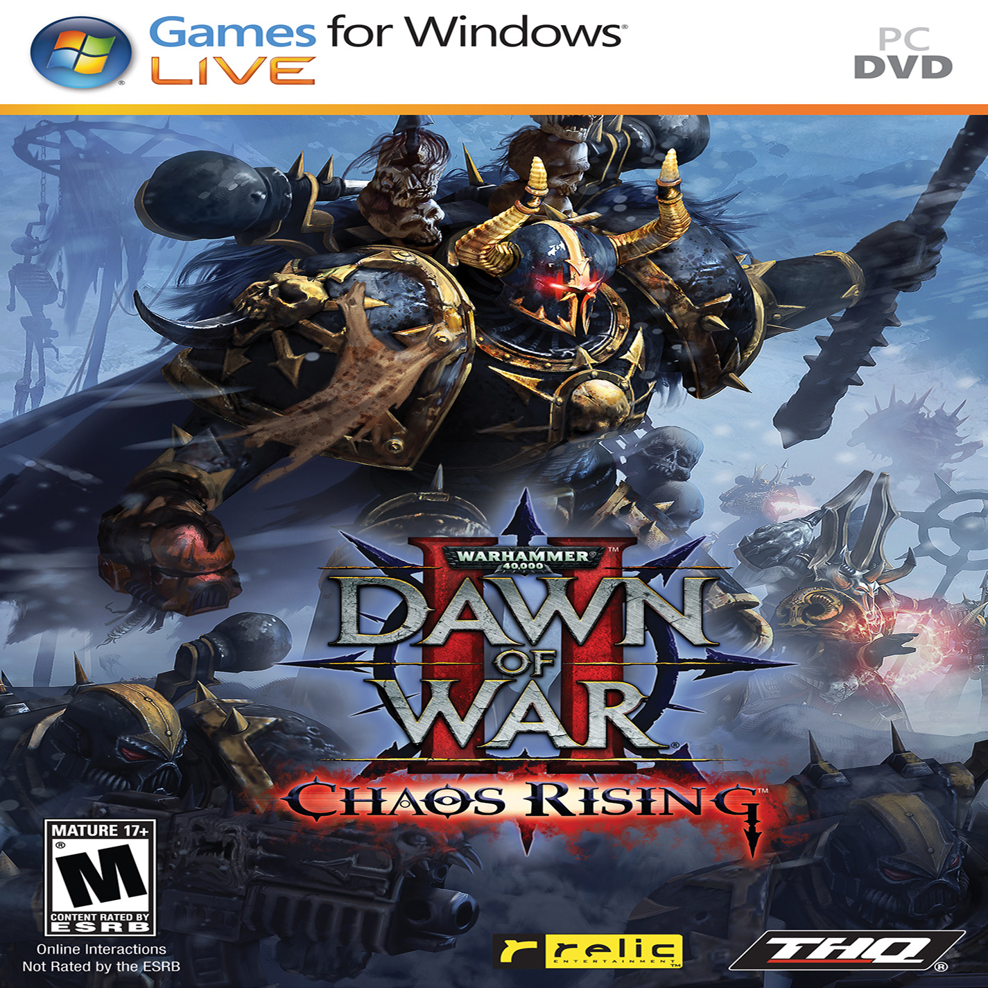 Warhammer 40000: Dawn of War II - Chaos Rising - pedn CD obal