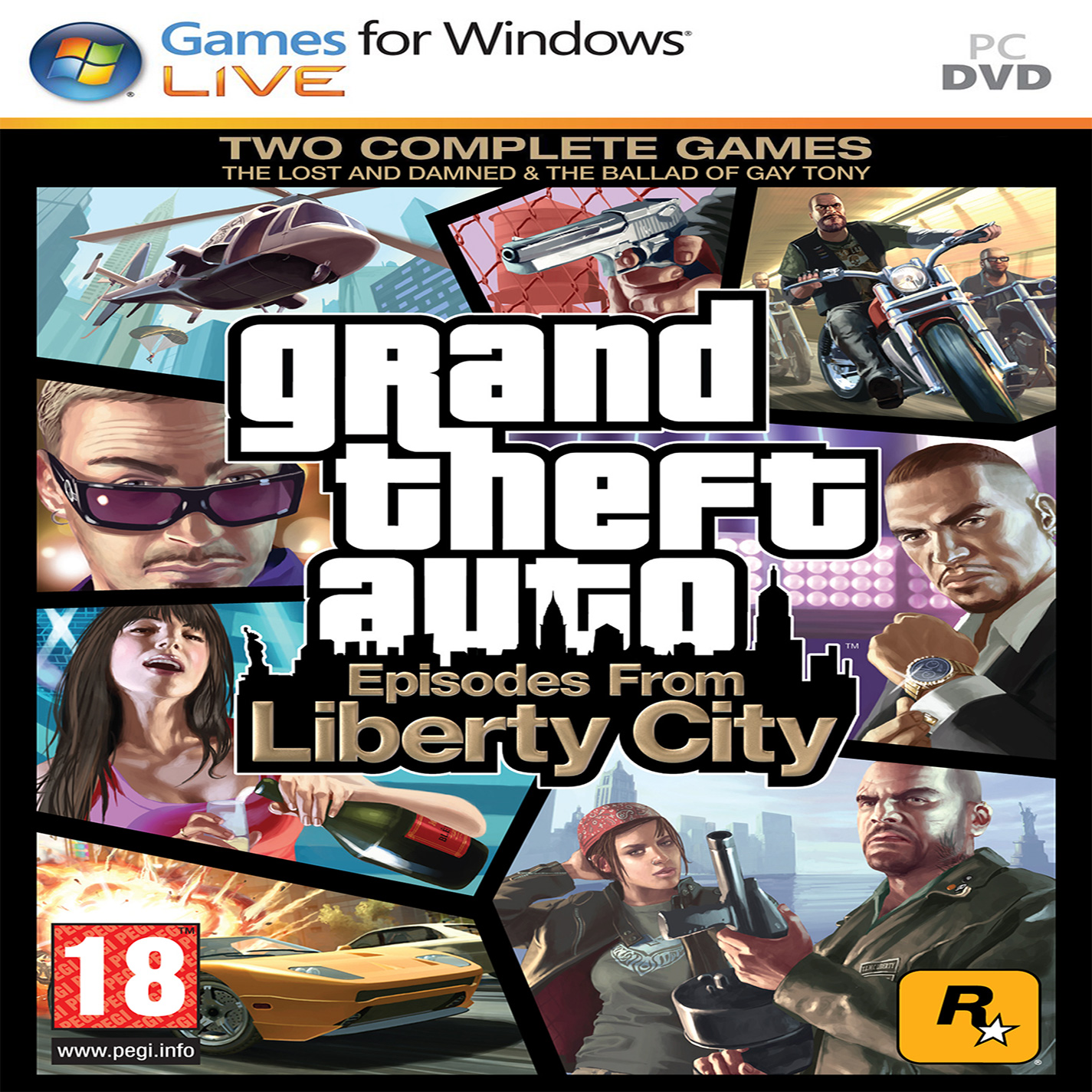 Grand Theft Auto IV: Episodes From Liberty City - pedn CD obal