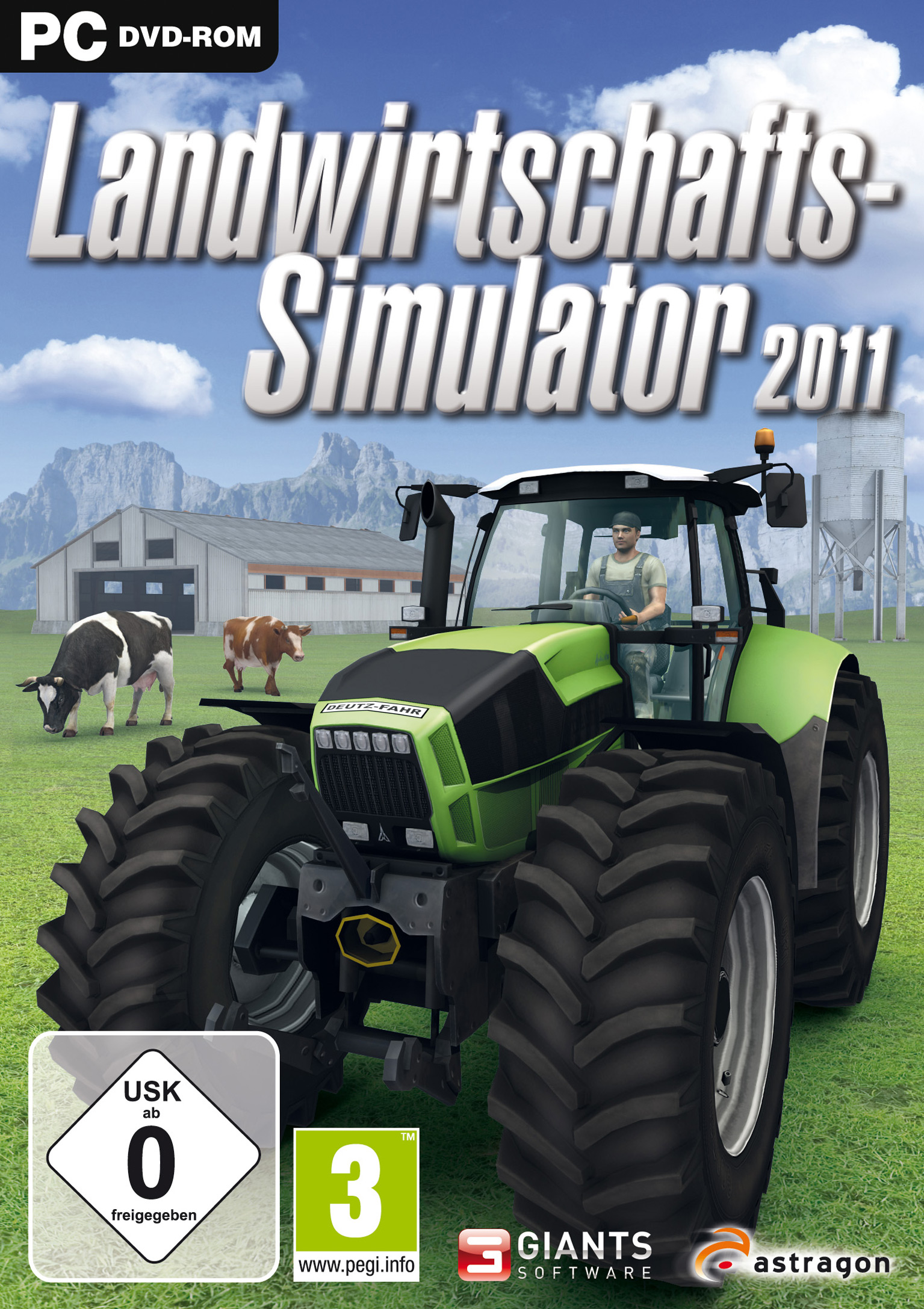 Farming Simulator 2011 - pedn DVD obal