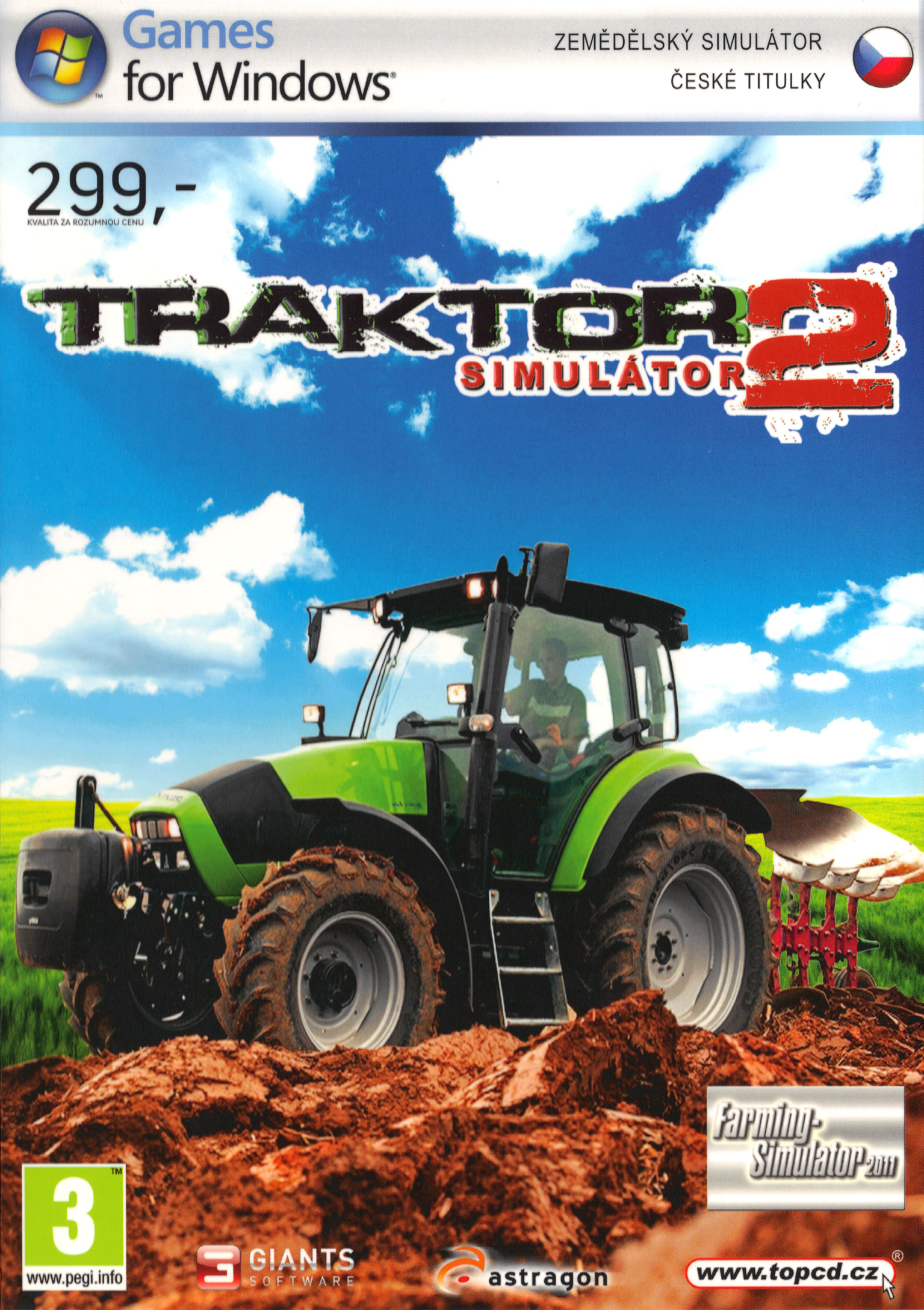 Farming Simulator 2011 - pedn DVD obal 3