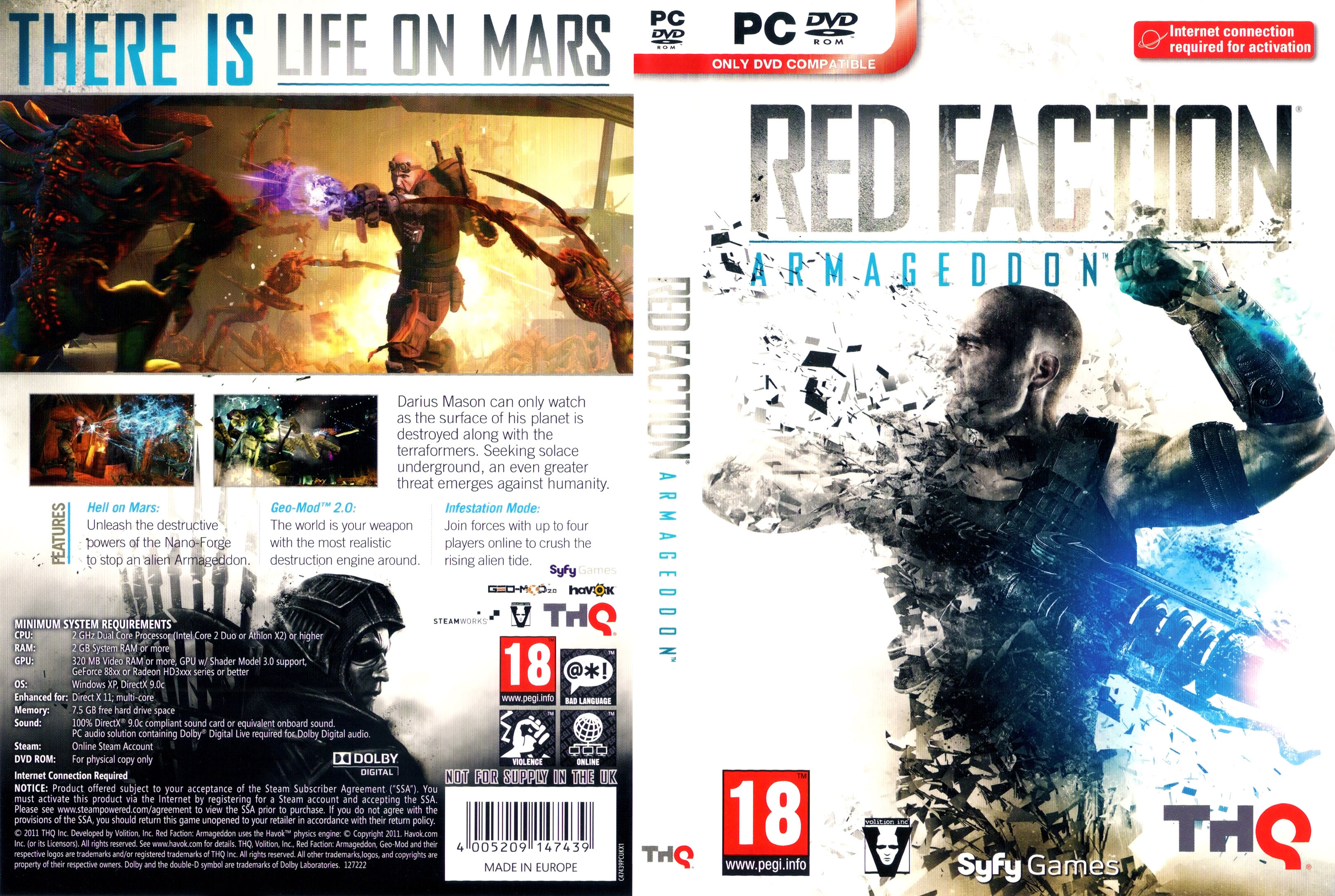 Red Faction: Armageddon - DVD obal 2