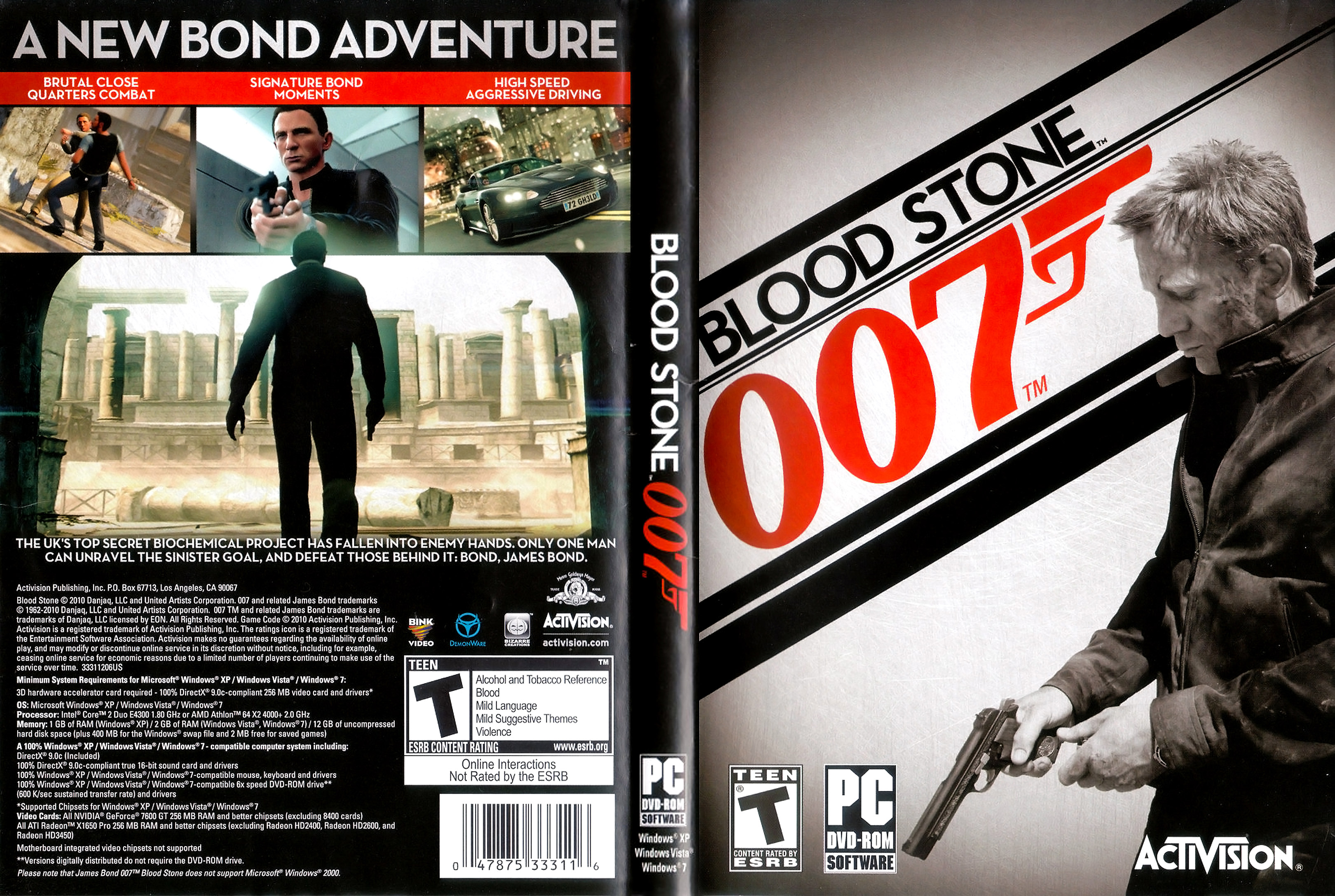 James Bond 007: Blood Stone - DVD obal