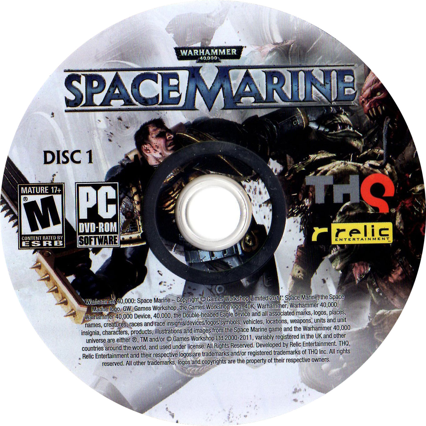 Warhammer 40,000: Space Marine - CD obal