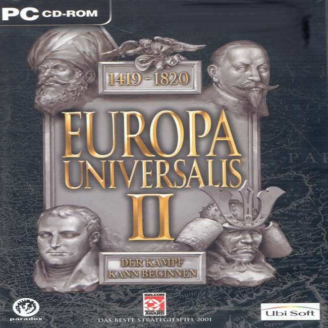 Europa Universalis 2 - pedn CD obal