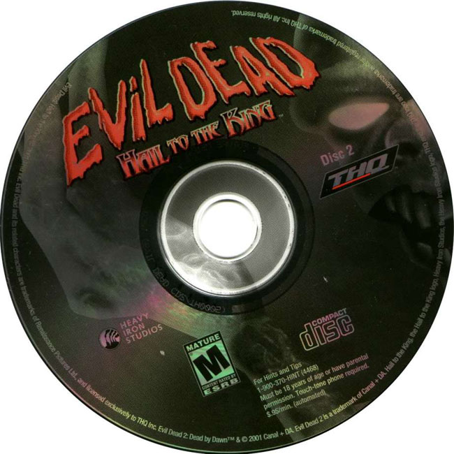 Evil Dead: Hail to the King - CD obal 2