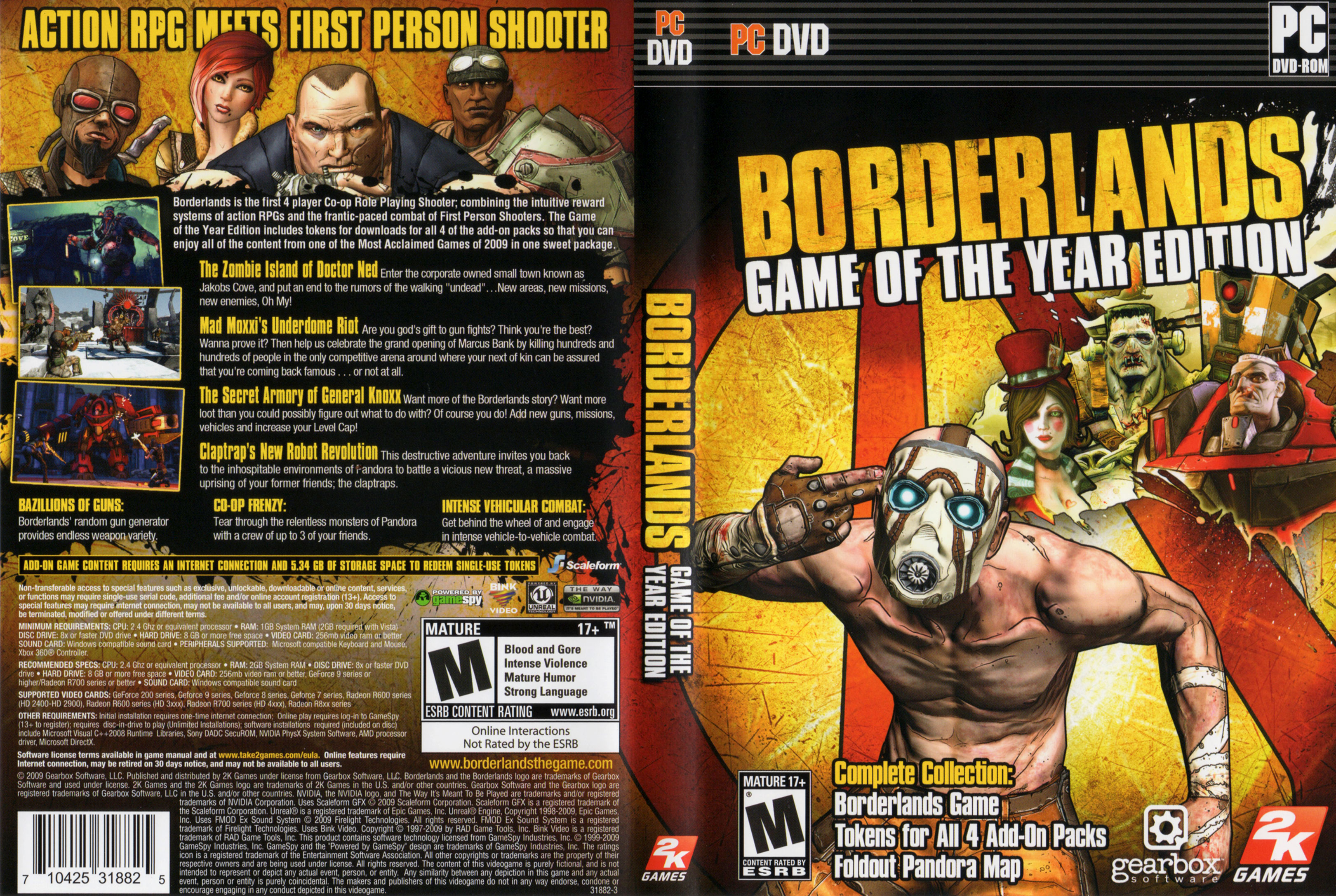 Borderlands: Game of the Year Edition - DVD obal