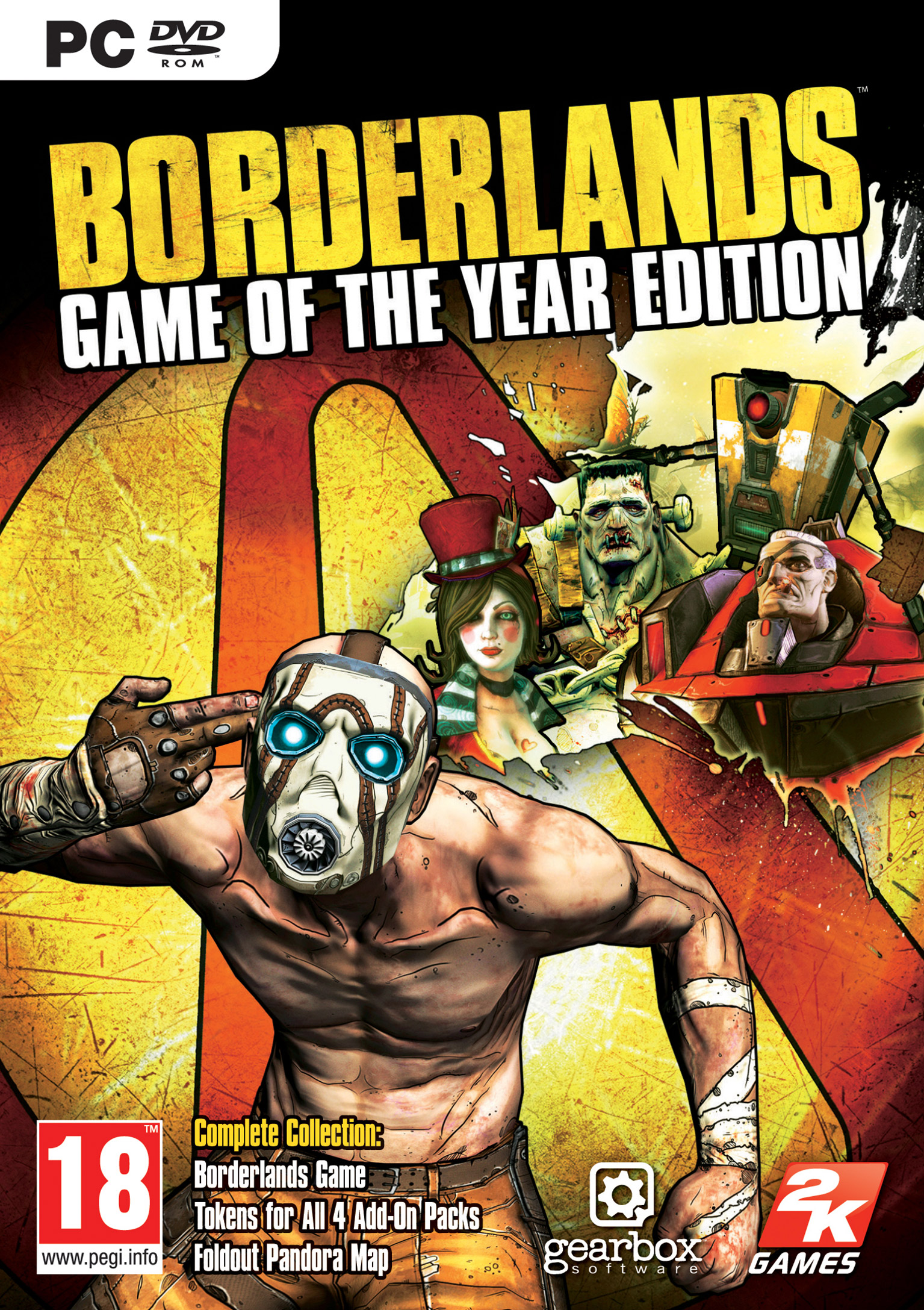 Borderlands: Game of the Year Edition - pedn DVD obal