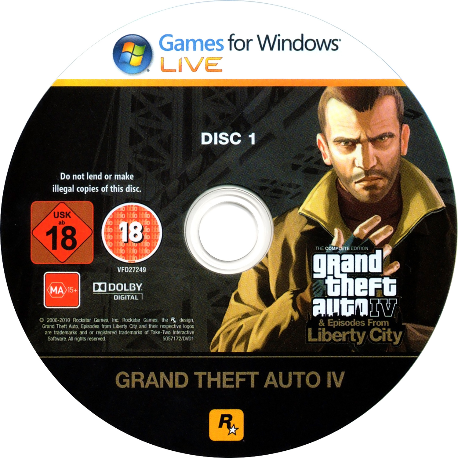Grand Theft Auto IV: The Complete Edition - CD obal