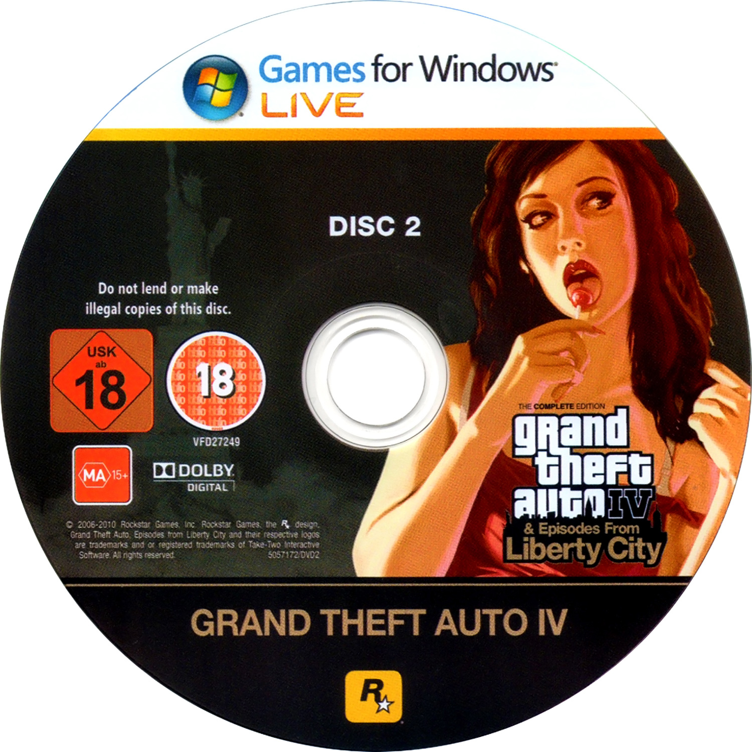 Grand Theft Auto IV: The Complete Edition - CD obal 2