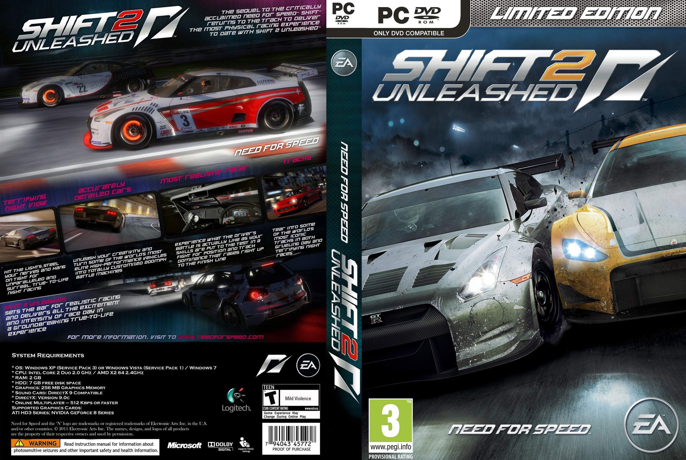 Need for Speed Shift 2: Unleashed - DVD obal 2