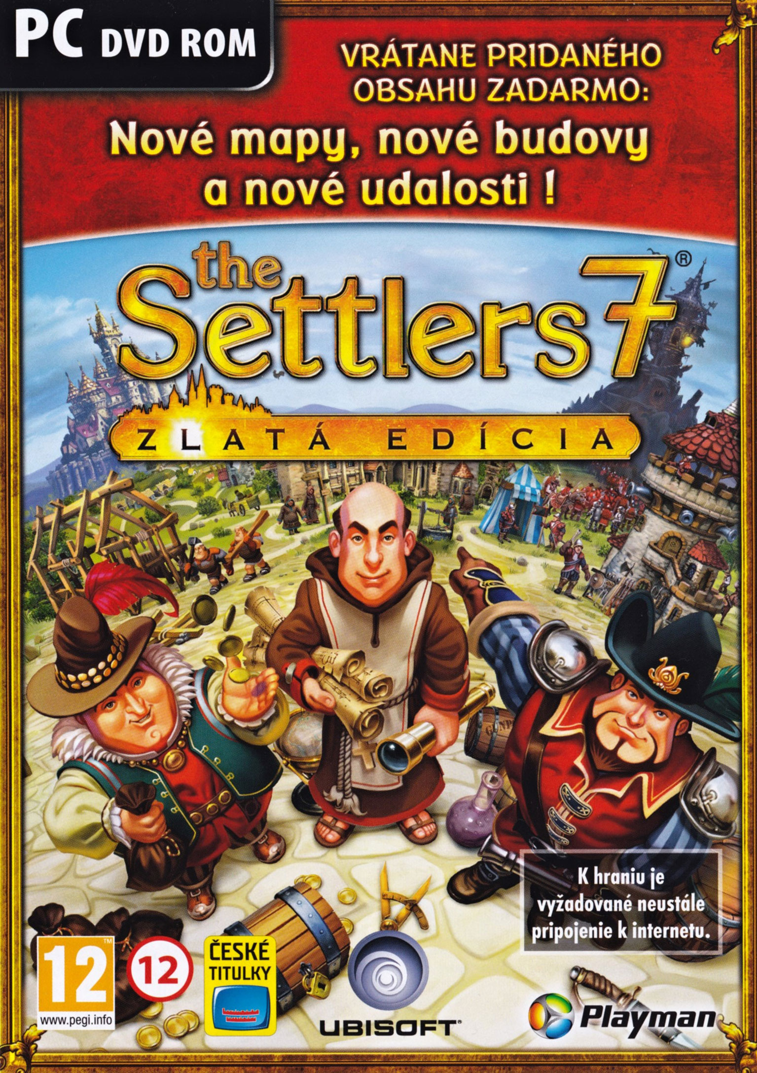 The Settlers 7: Paths to a Kingdom - Gold Edition - pedn DVD obal