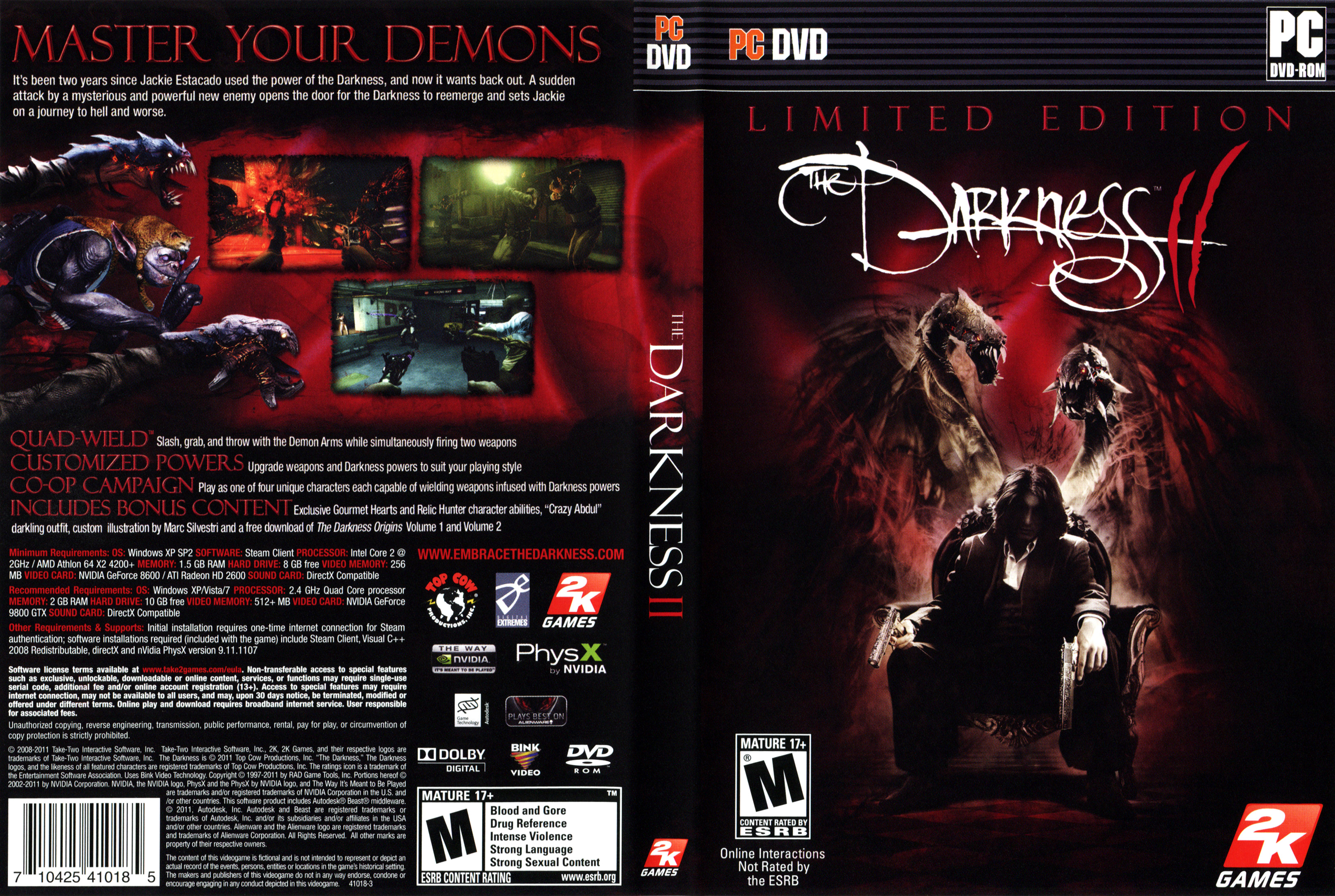 The Darkness II - DVD obal 2