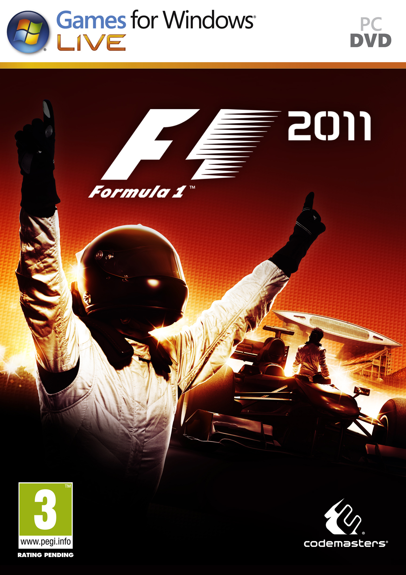 F1 2011 - přední DVD obal