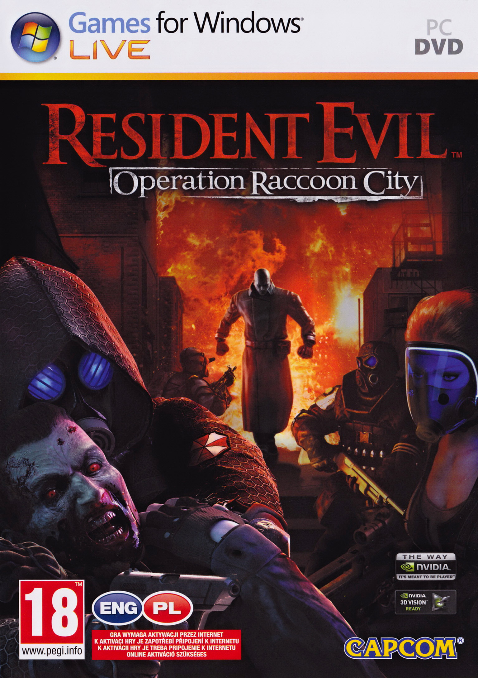 Resident Evil: Operation Raccoon City - pedn DVD obal