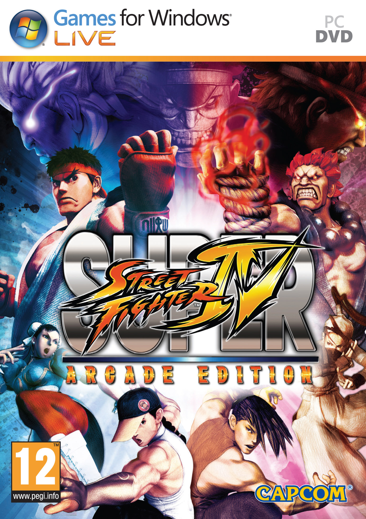 Super Street Fighter IV: Arcade Edition - pedn DVD obal