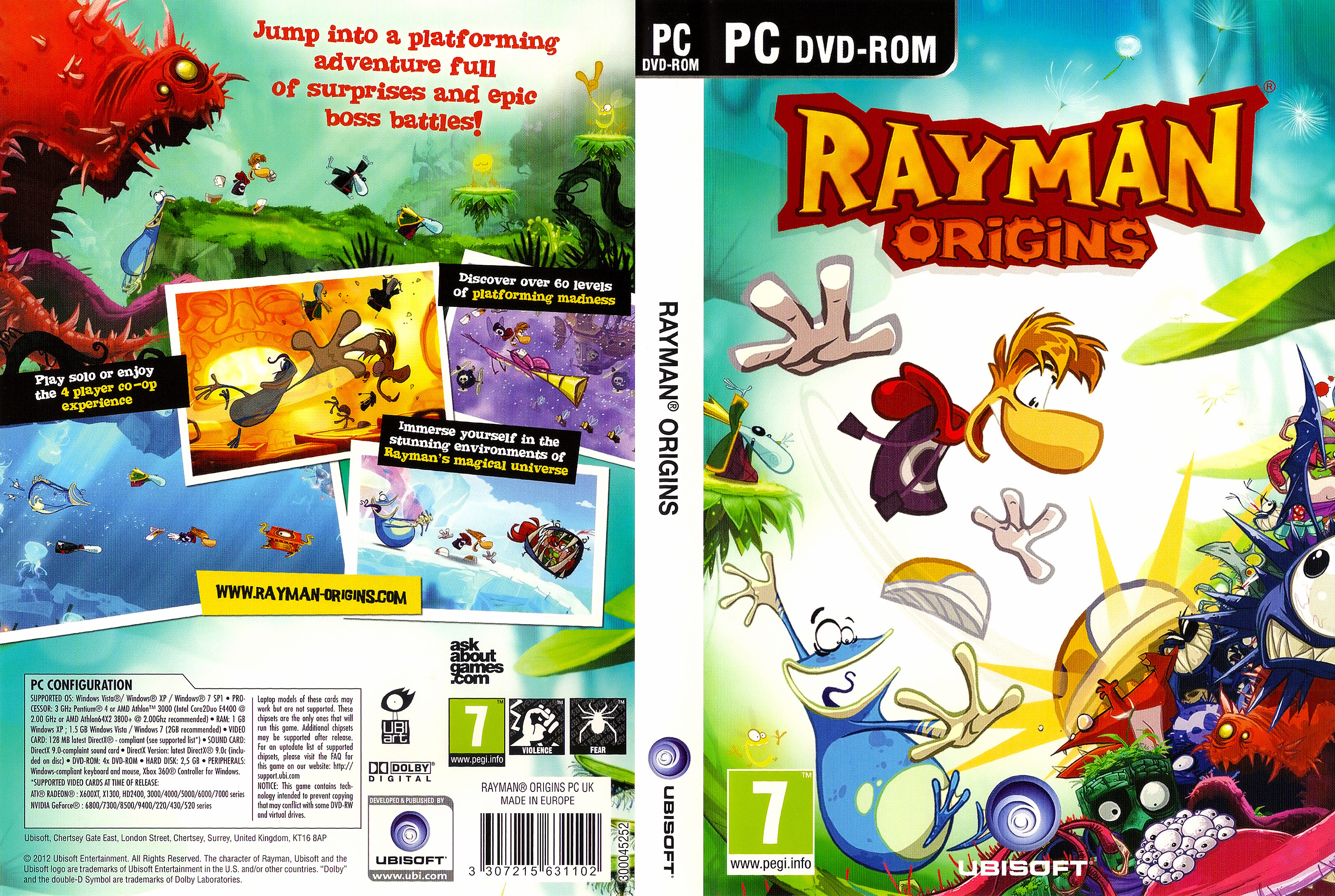 Rayman Origins - DVD obal 3