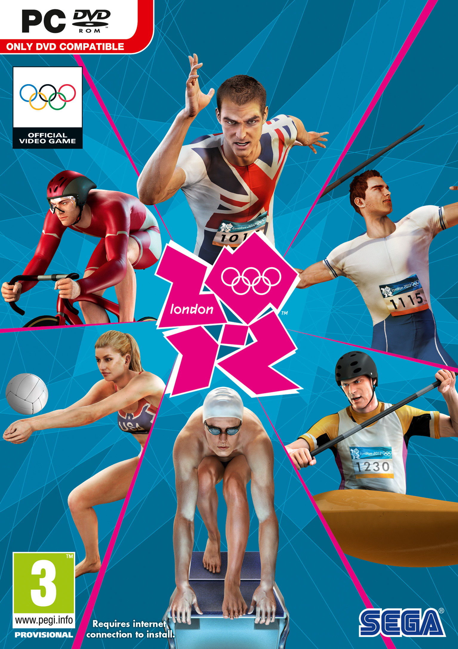 London 2012: The Official Video Game of the Olympic Games - pedn DVD obal