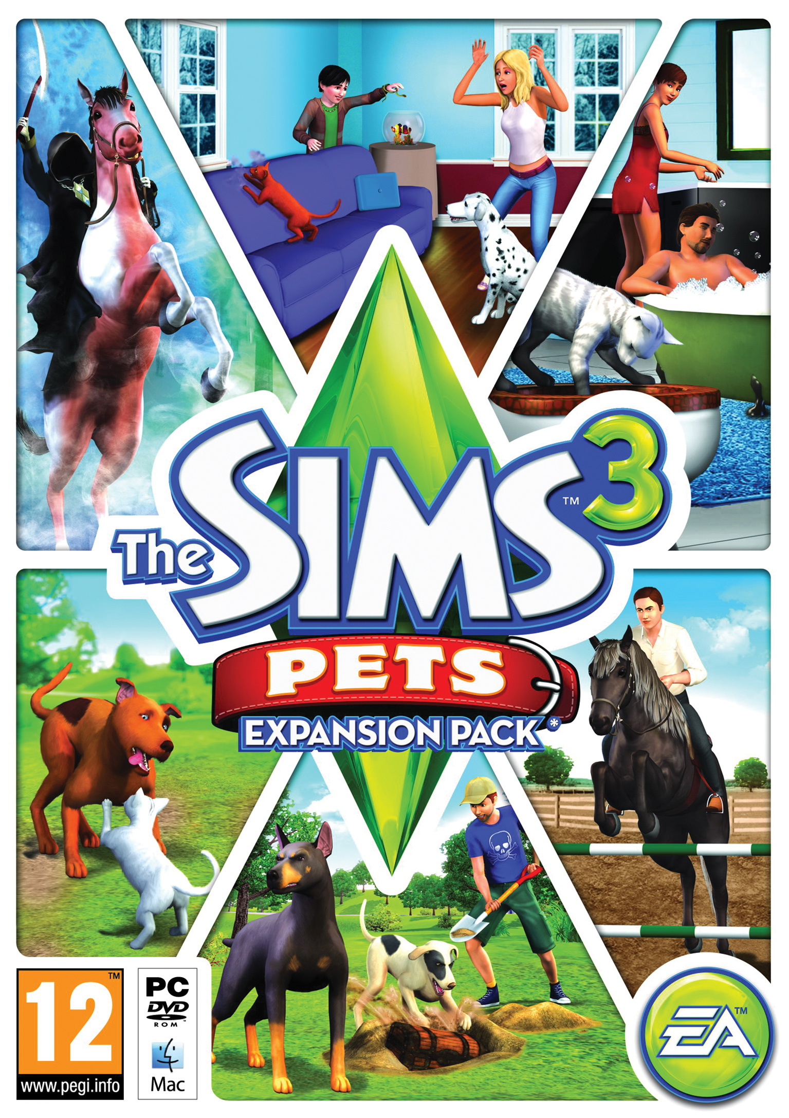 The Sims 3: Pets - pedn DVD obal