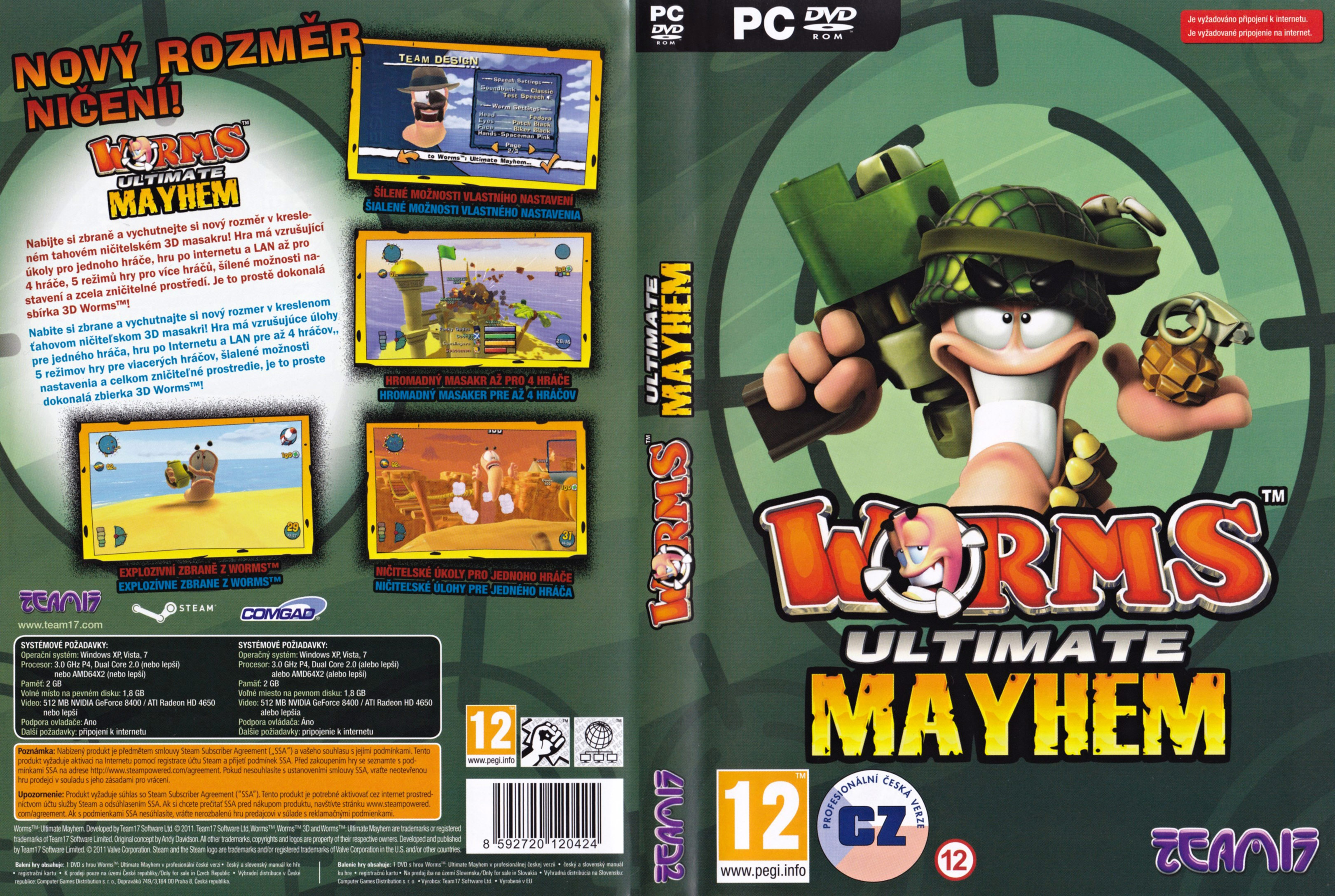 Worms: Ultimate Mayhem - DVD obal