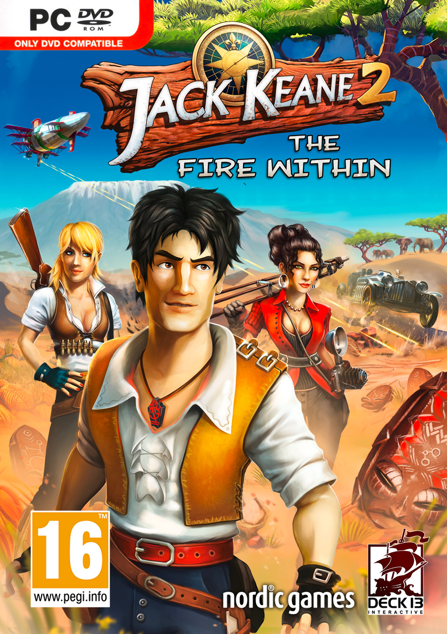 Jack Keane 2: The Fire Within - pedn DVD obal