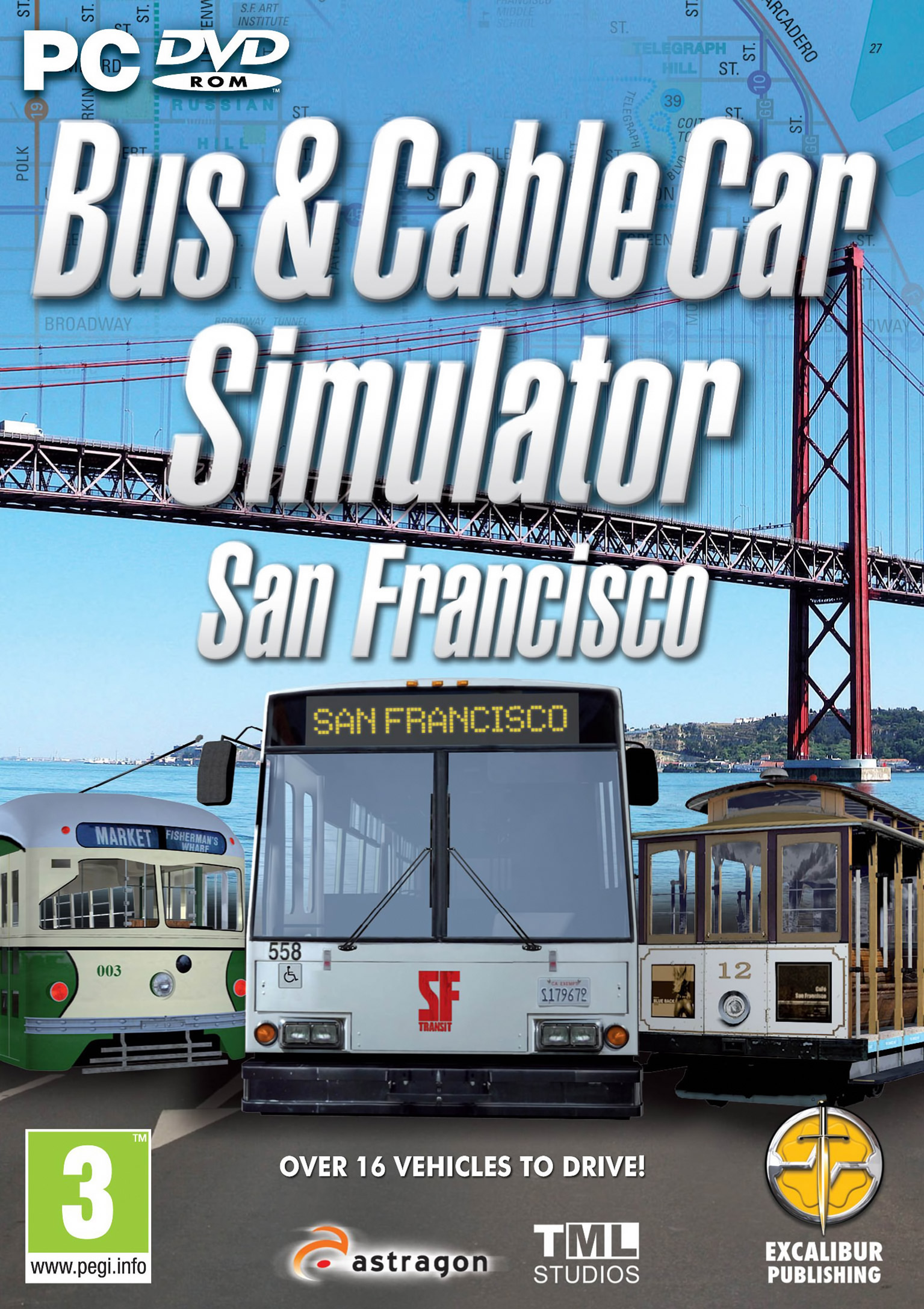 Bus & Cable Car Simulator - San Francisco - pedn DVD obal