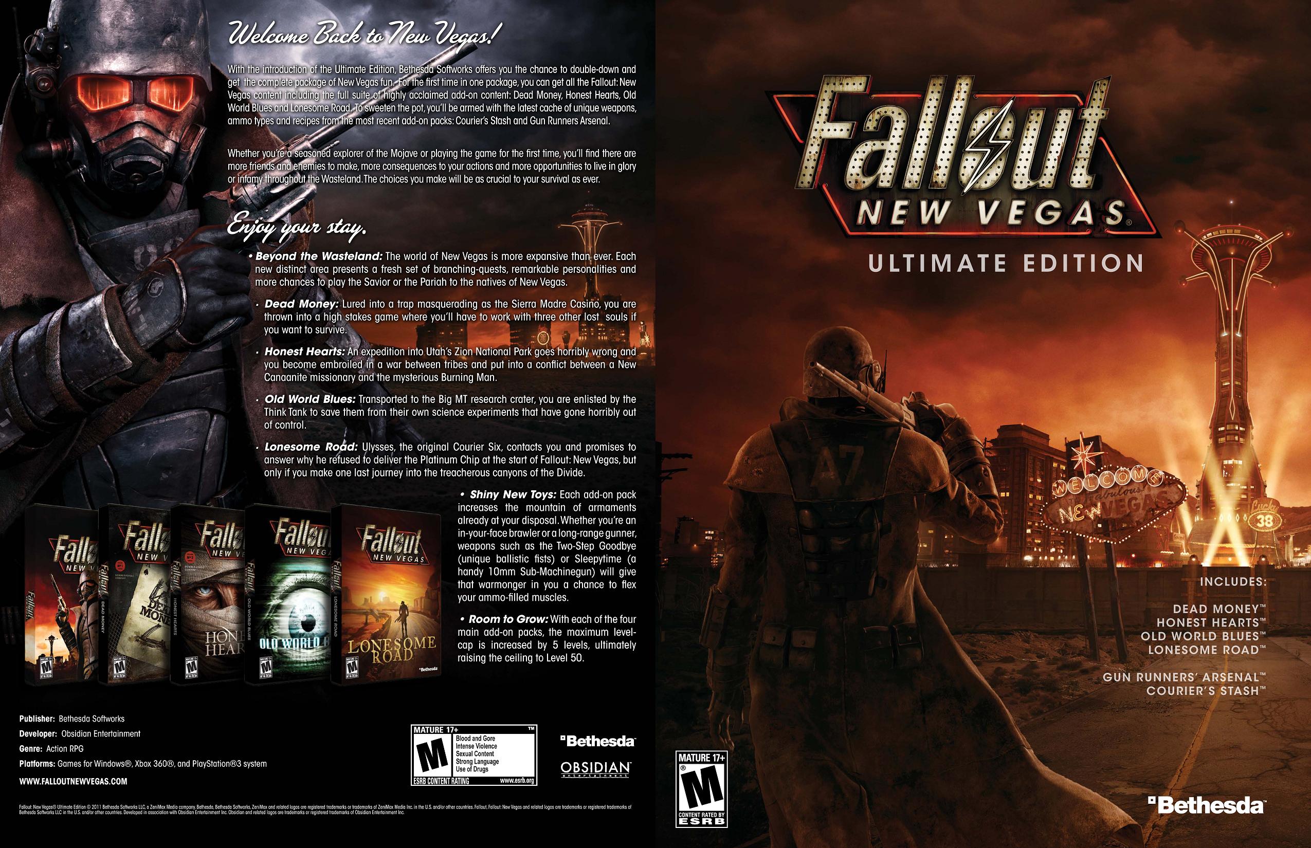 Fallout: New Vegas Ultimate Edition - DVD obal