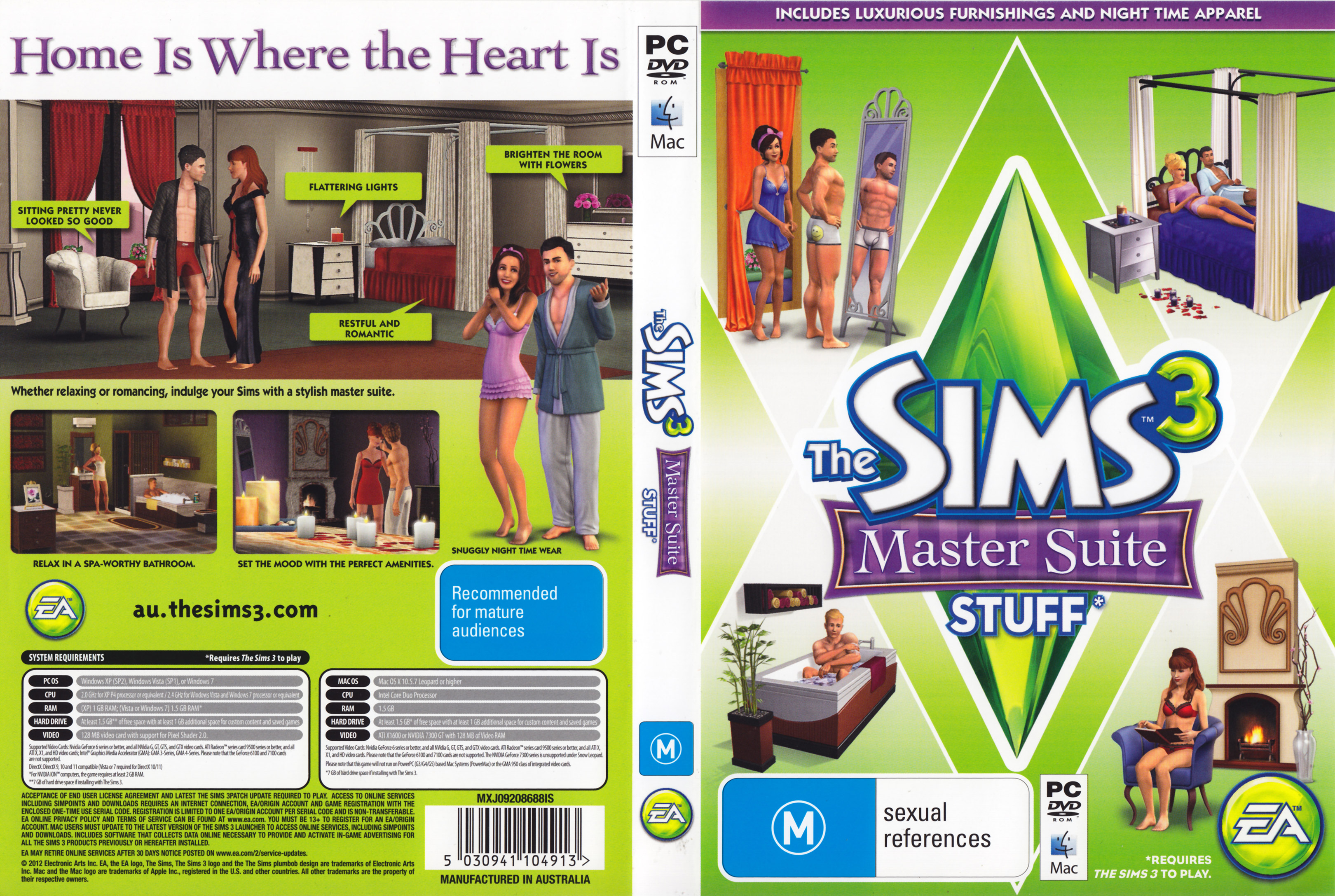 The Sims 3: Master Suite Stuff - DVD obal
