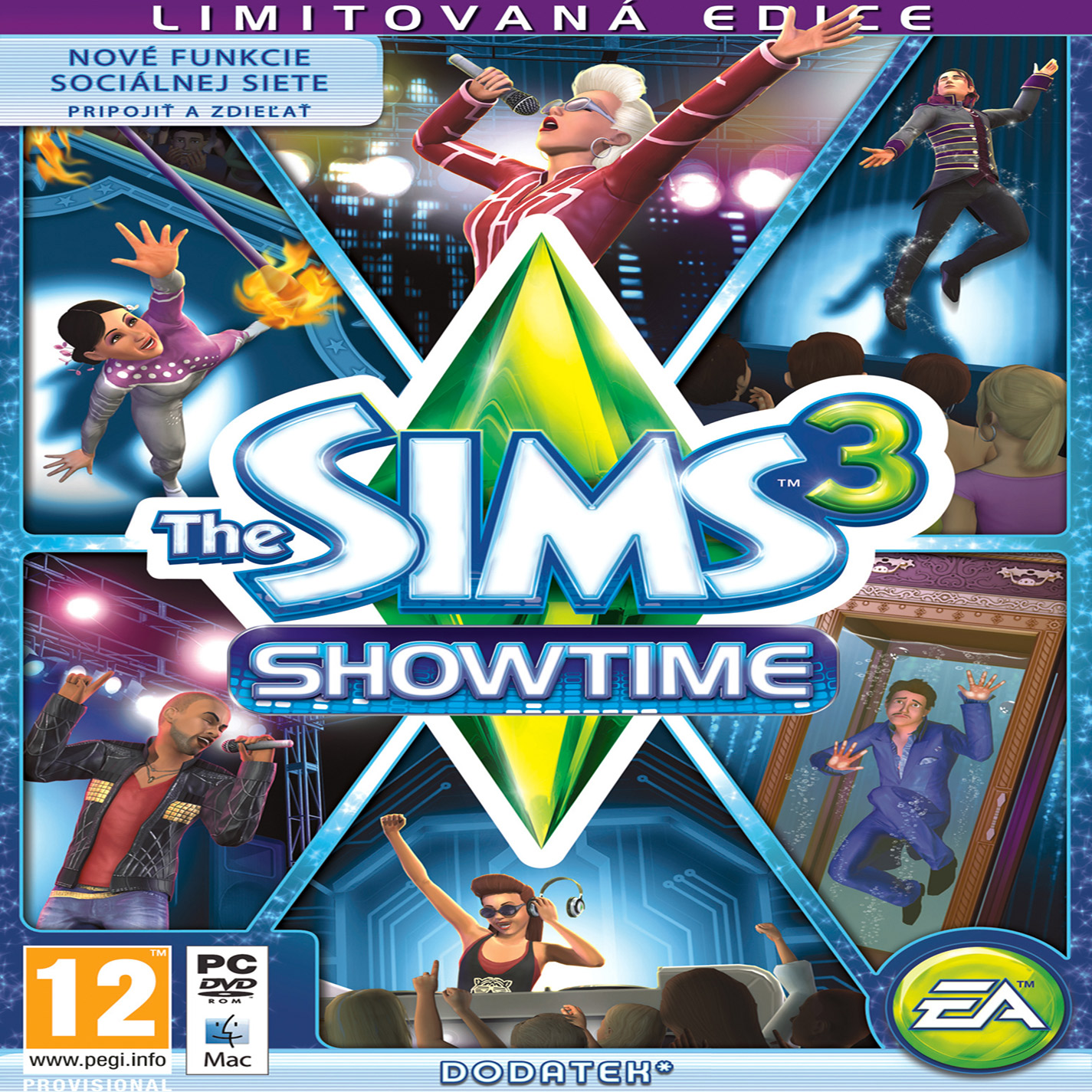 The Sims 3: Showtime - pedn CD obal