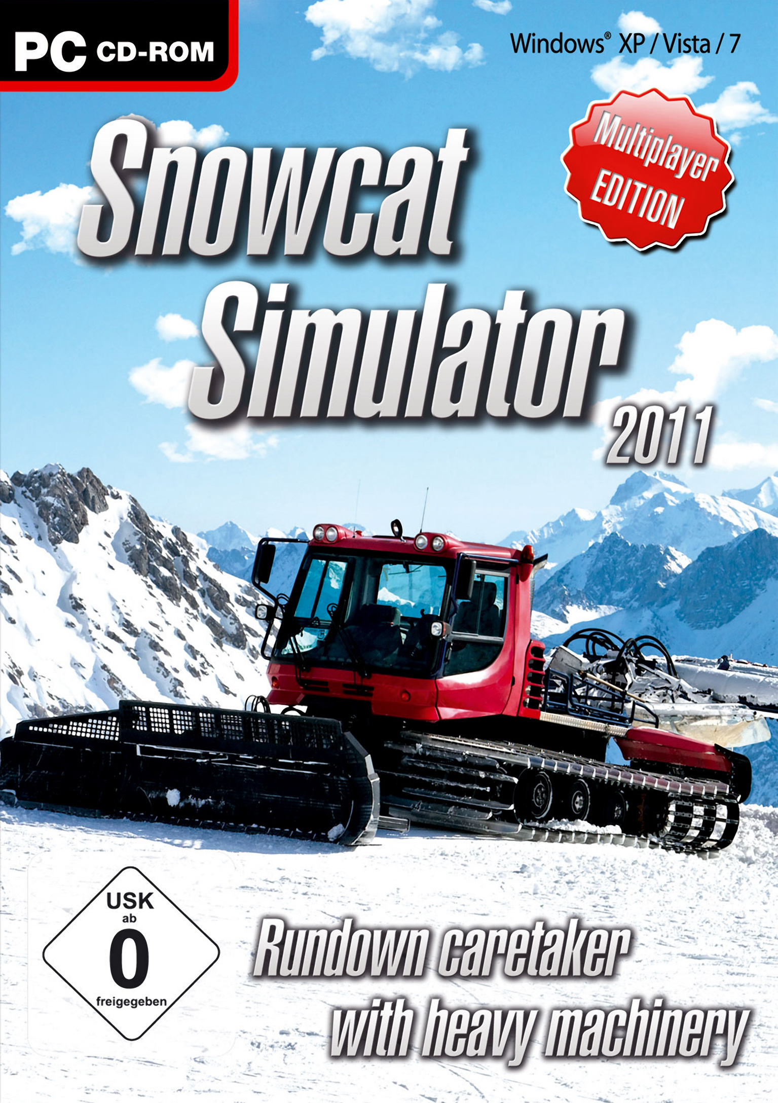 Snowcat Simulator 2011 - pedn DVD obal
