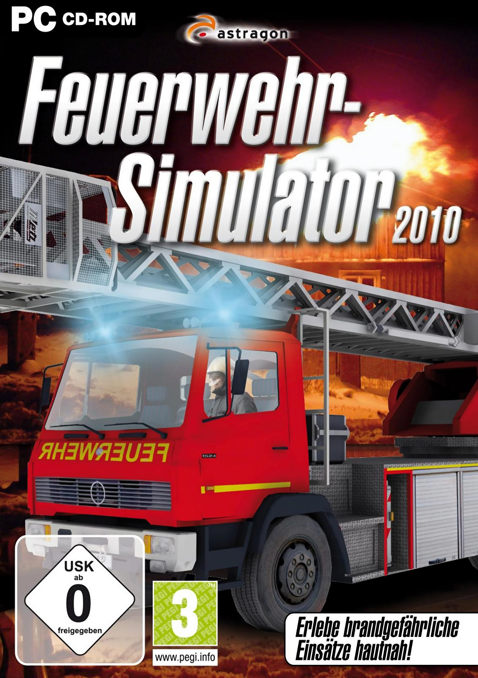 Feuerwehr Simulator 2010 - pedn DVD obal