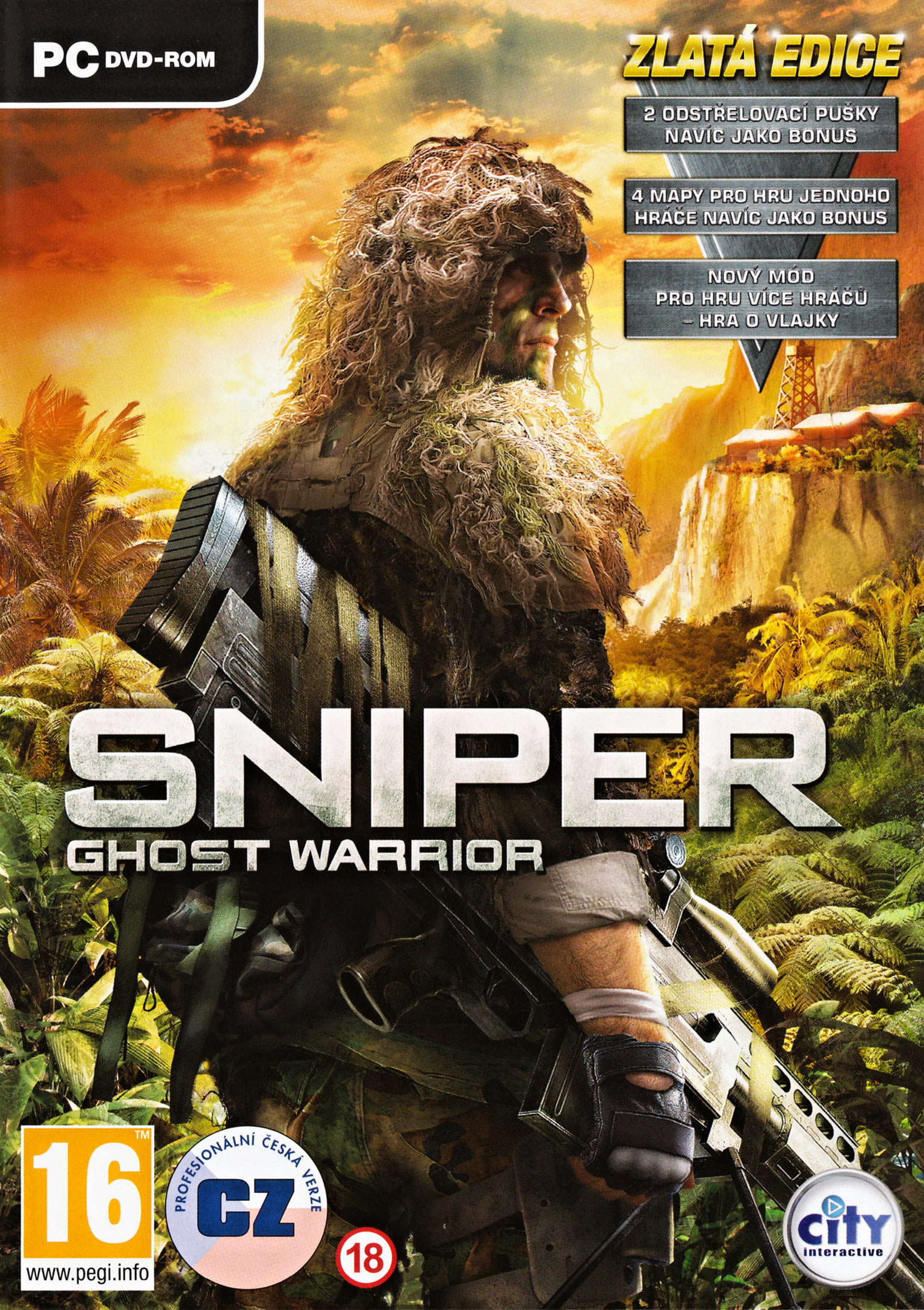 Sniper: Ghost Warrior - Gold Edition - pedn DVD obal