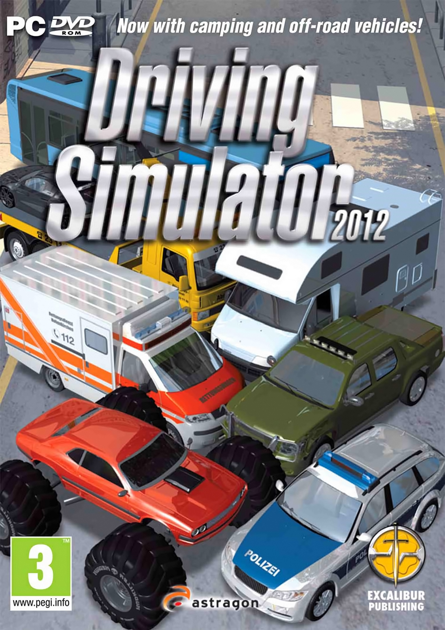 Driving Simulator 2012 - pedn DVD obal