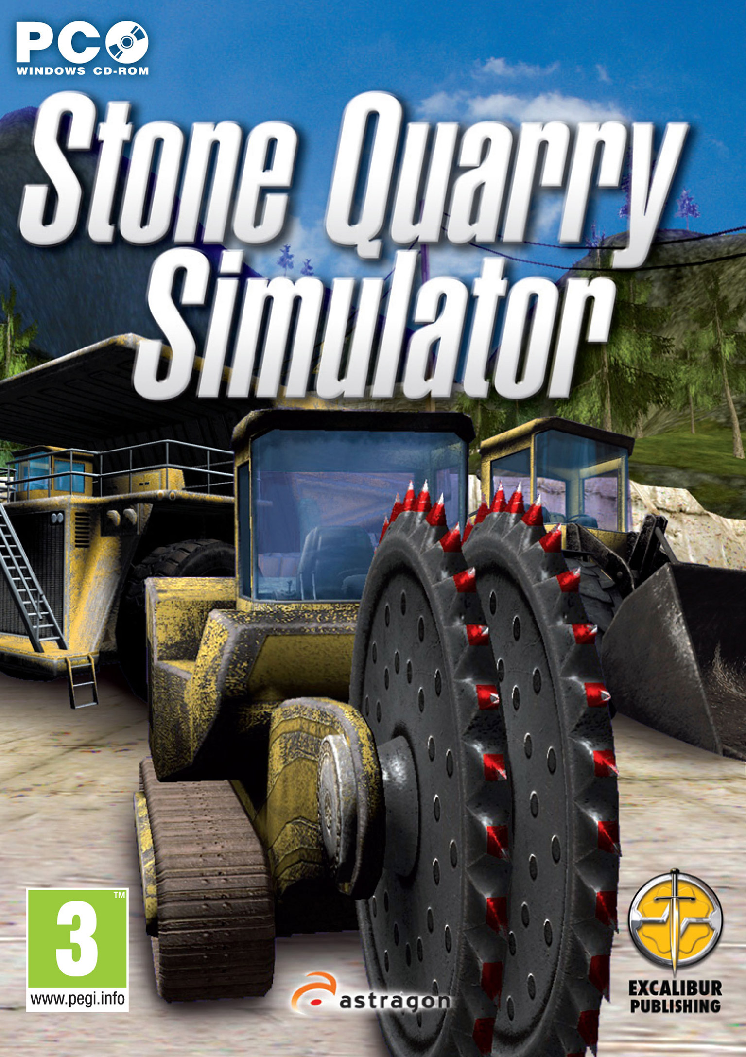 Stone Quarry Simulator - pedn DVD obal