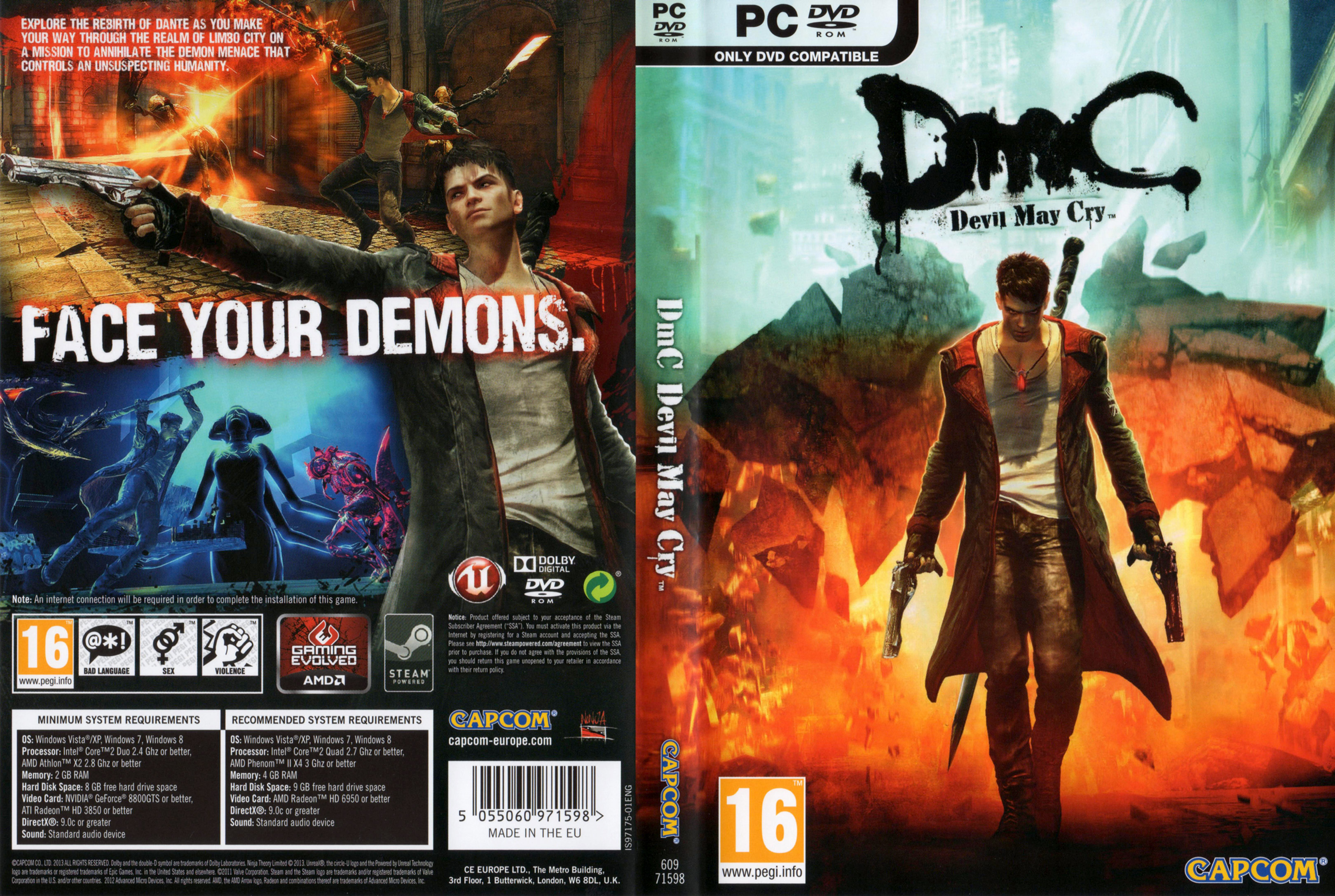 DmC - Devil May Cry - DVD obal