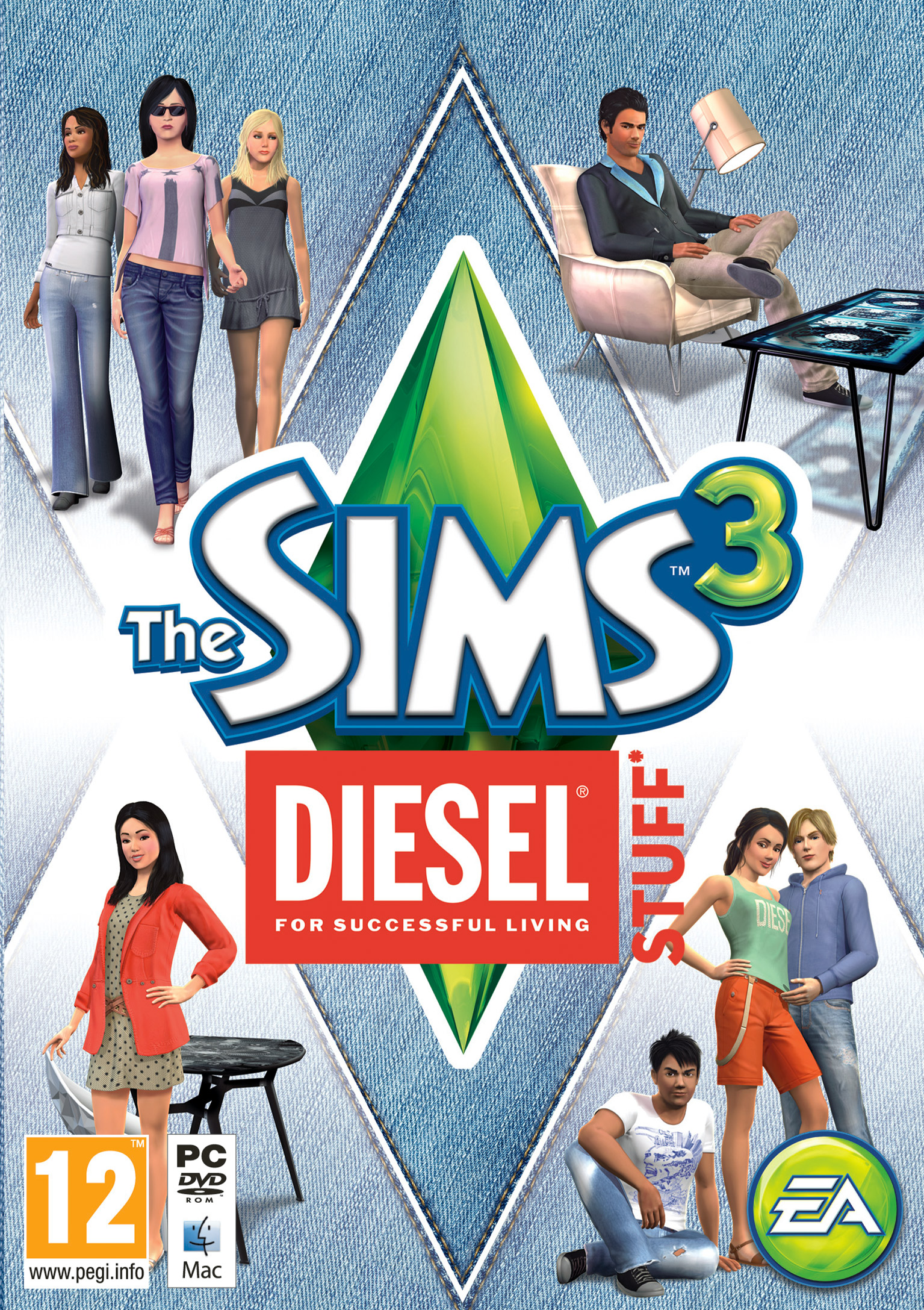 The Sims 3: Diesel Stuff - pedn DVD obal