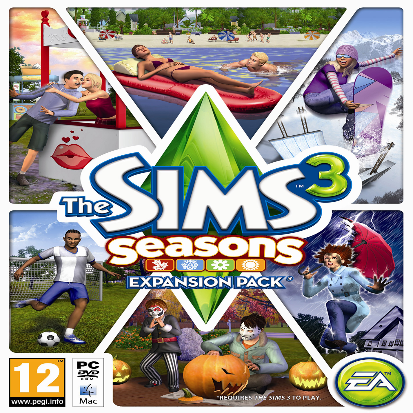 The Sims 3: Seasons - pedn CD obal