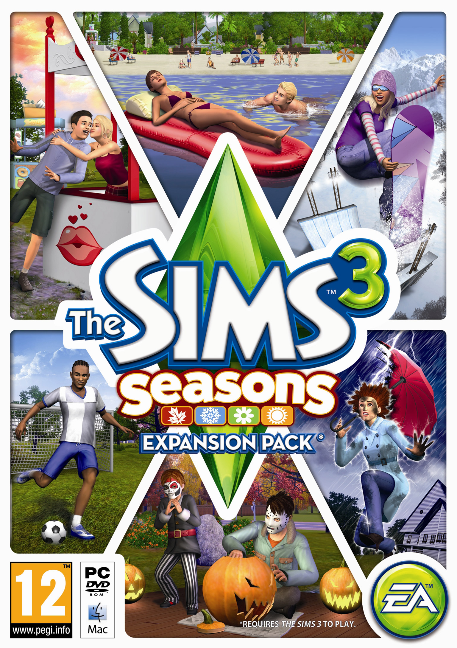 The Sims 3: Seasons - pedn DVD obal