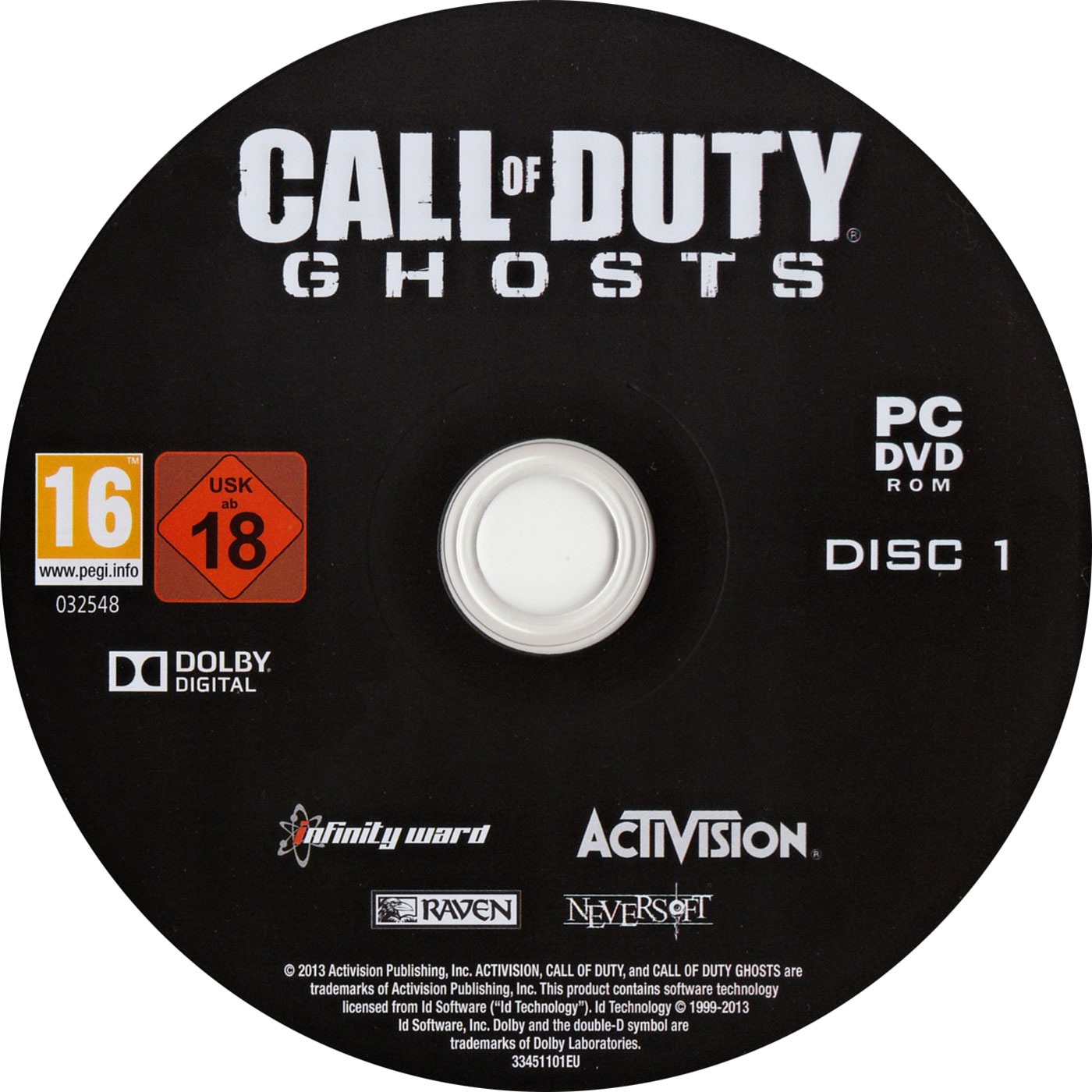 Call of Duty: Ghosts - CD obal