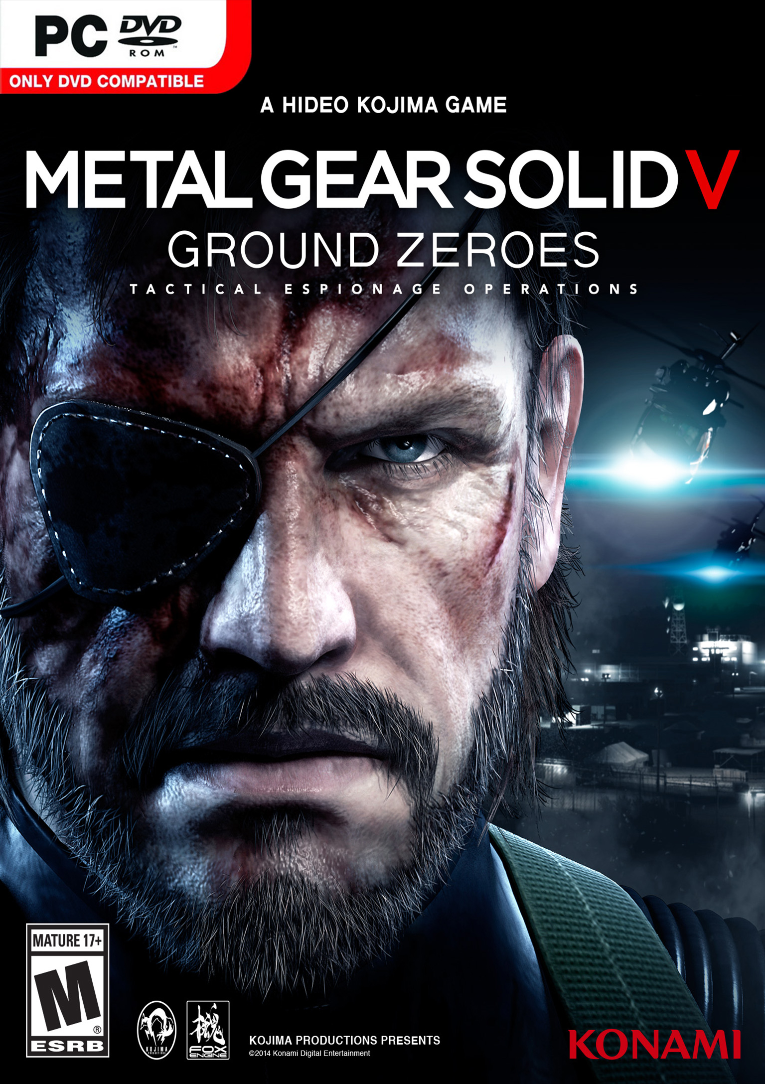 Metal Gear Solid V: Ground Zeroes - pedn DVD obal