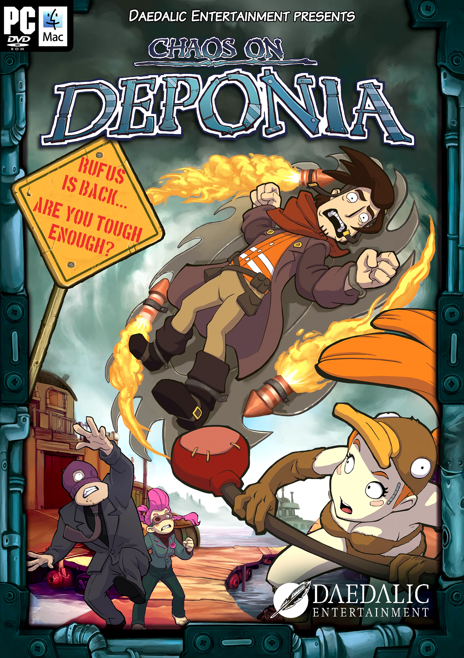 Chaos on Deponia - pedn DVD obal